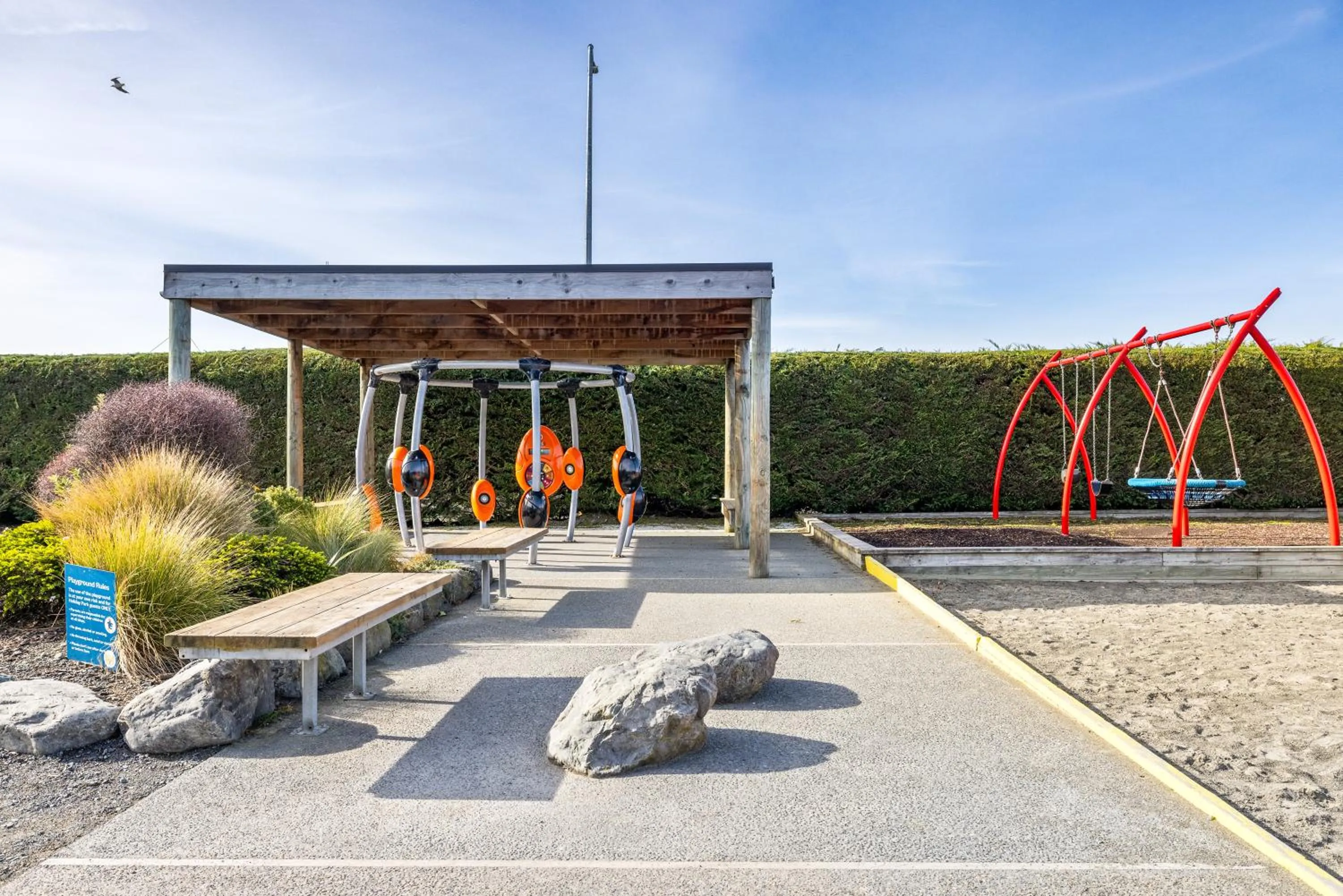 Children play ground in Kaikōura TOP 10 Holiday Park