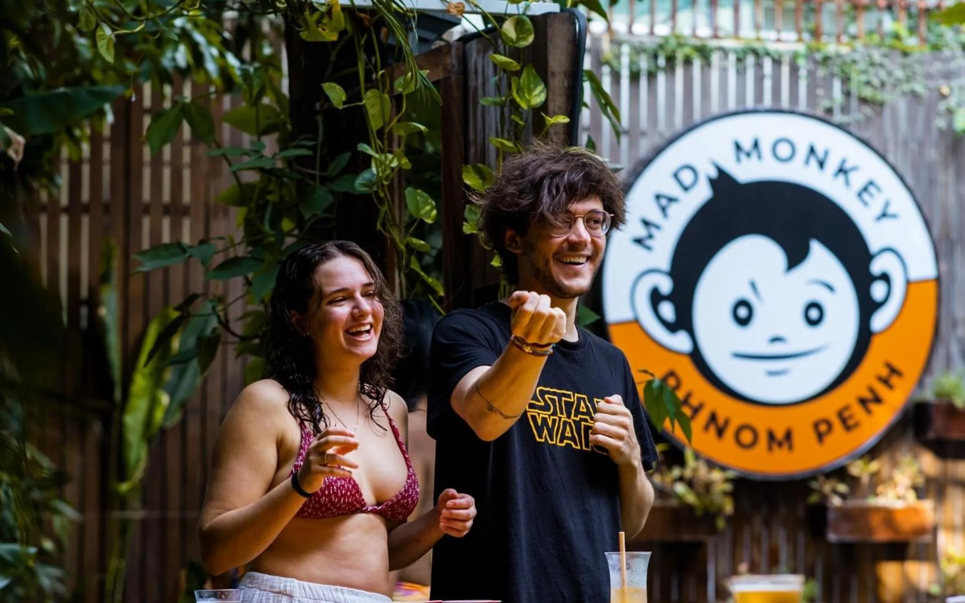 People in Mad Monkey Hostel Phnom Penh