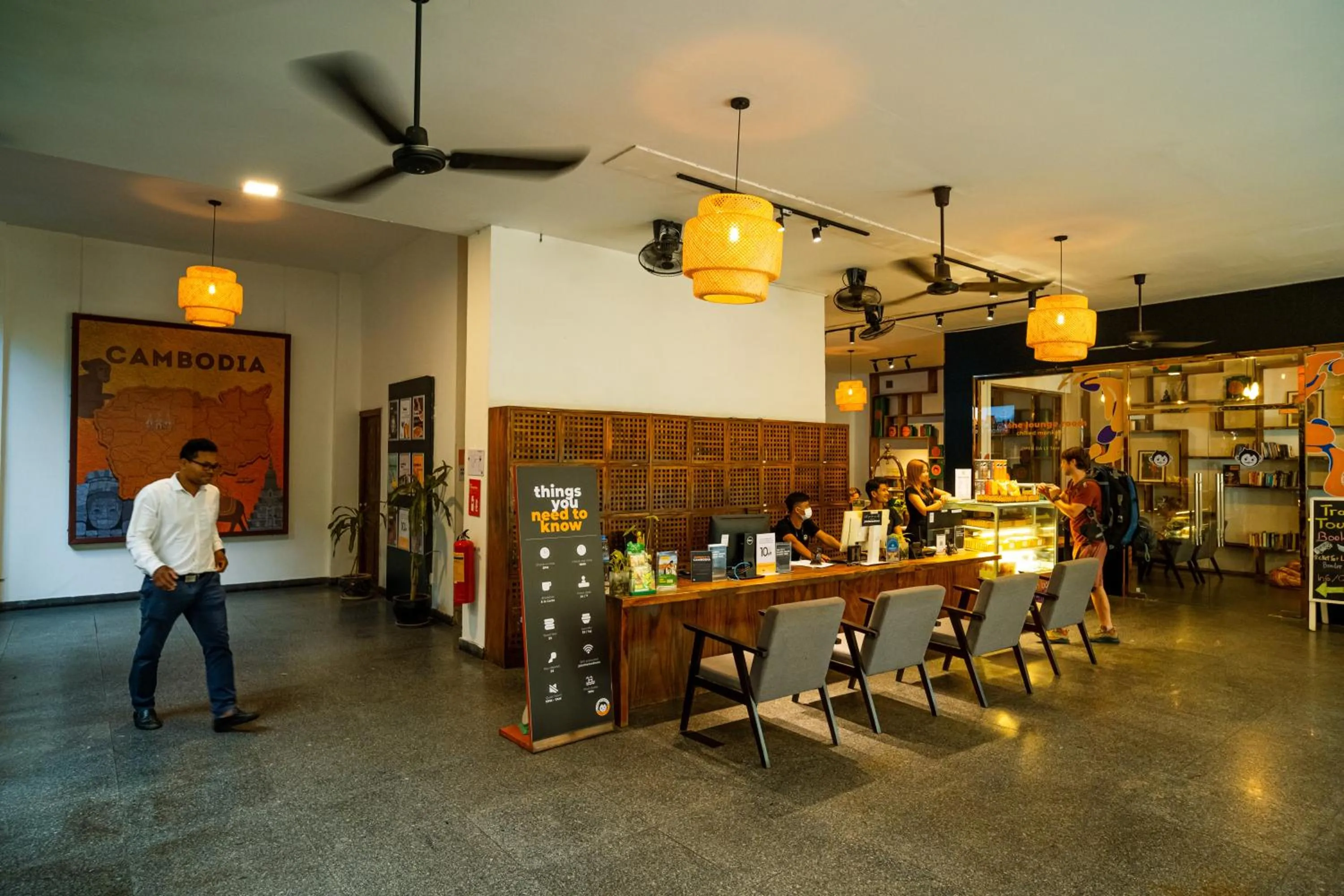Lobby or reception in Mad Monkey Hostel Phnom Penh