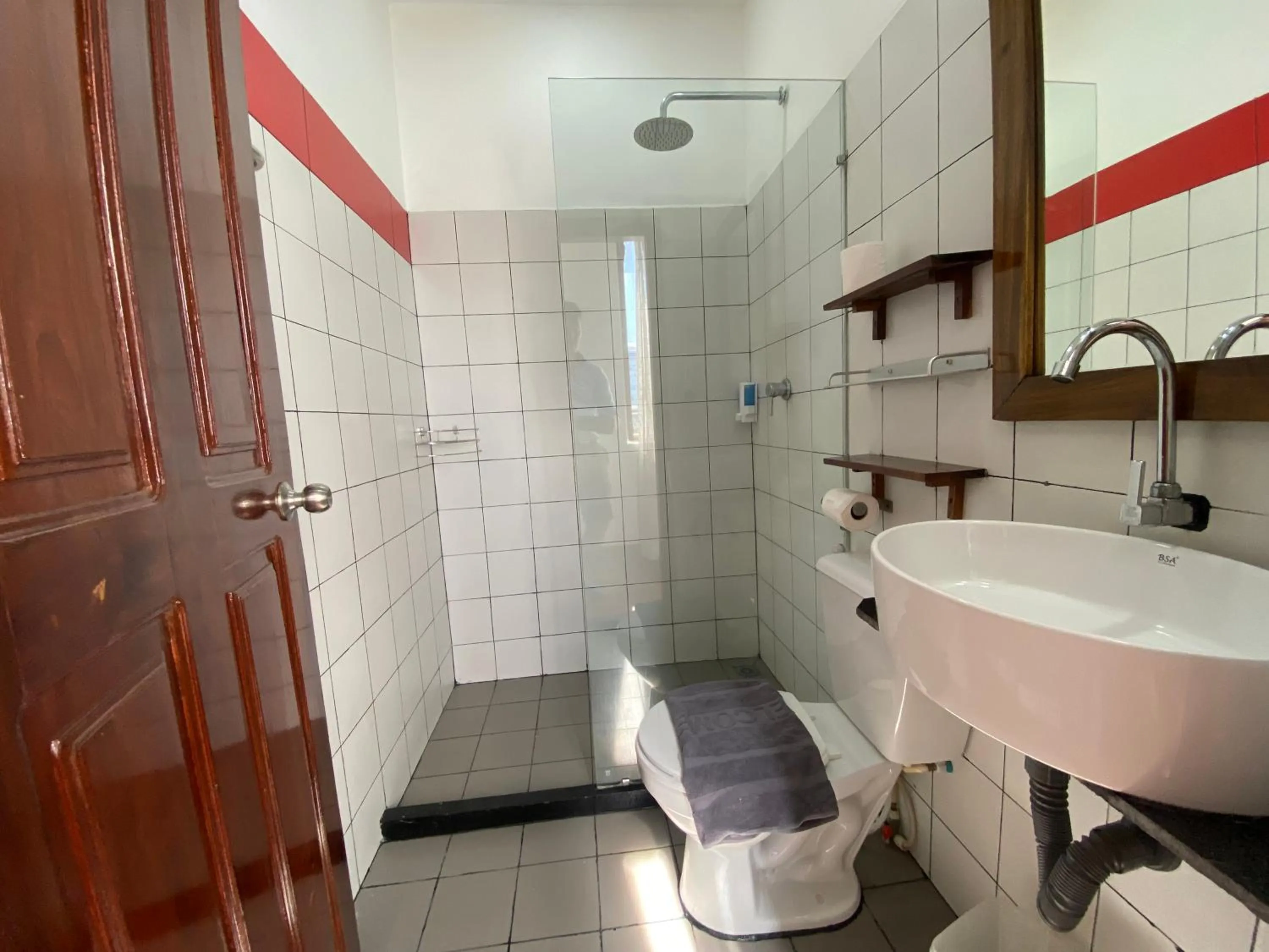 Shower in Mad Monkey Hostel Phnom Penh