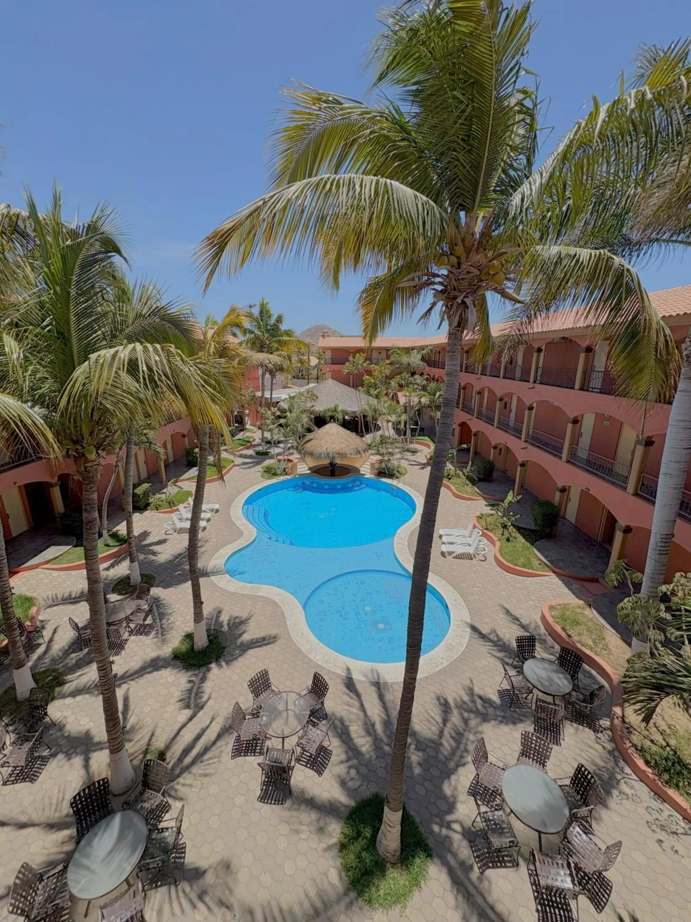 Garden view in Estancia Real Los Cabos