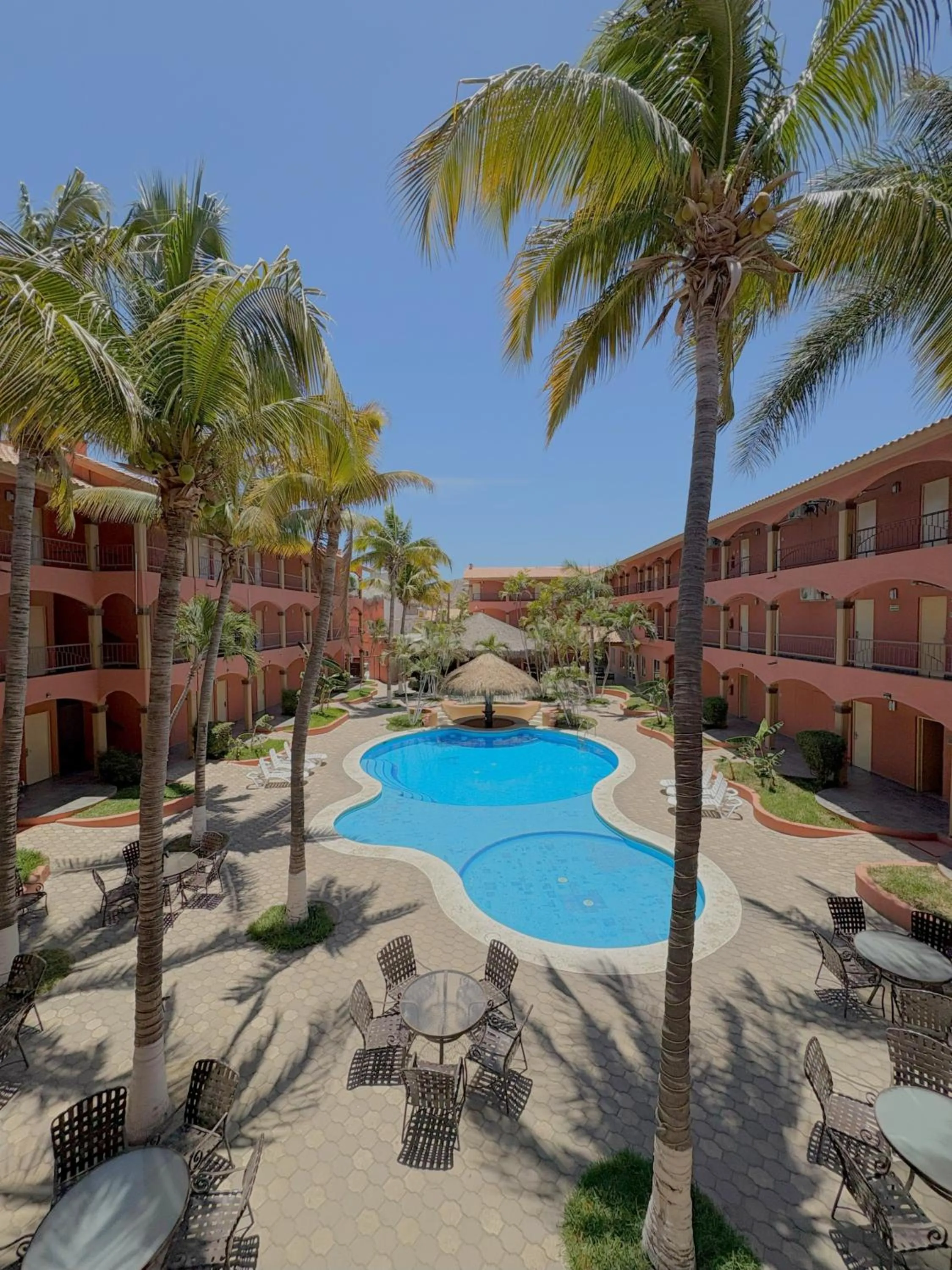 Pool view in Estancia Real Los Cabos