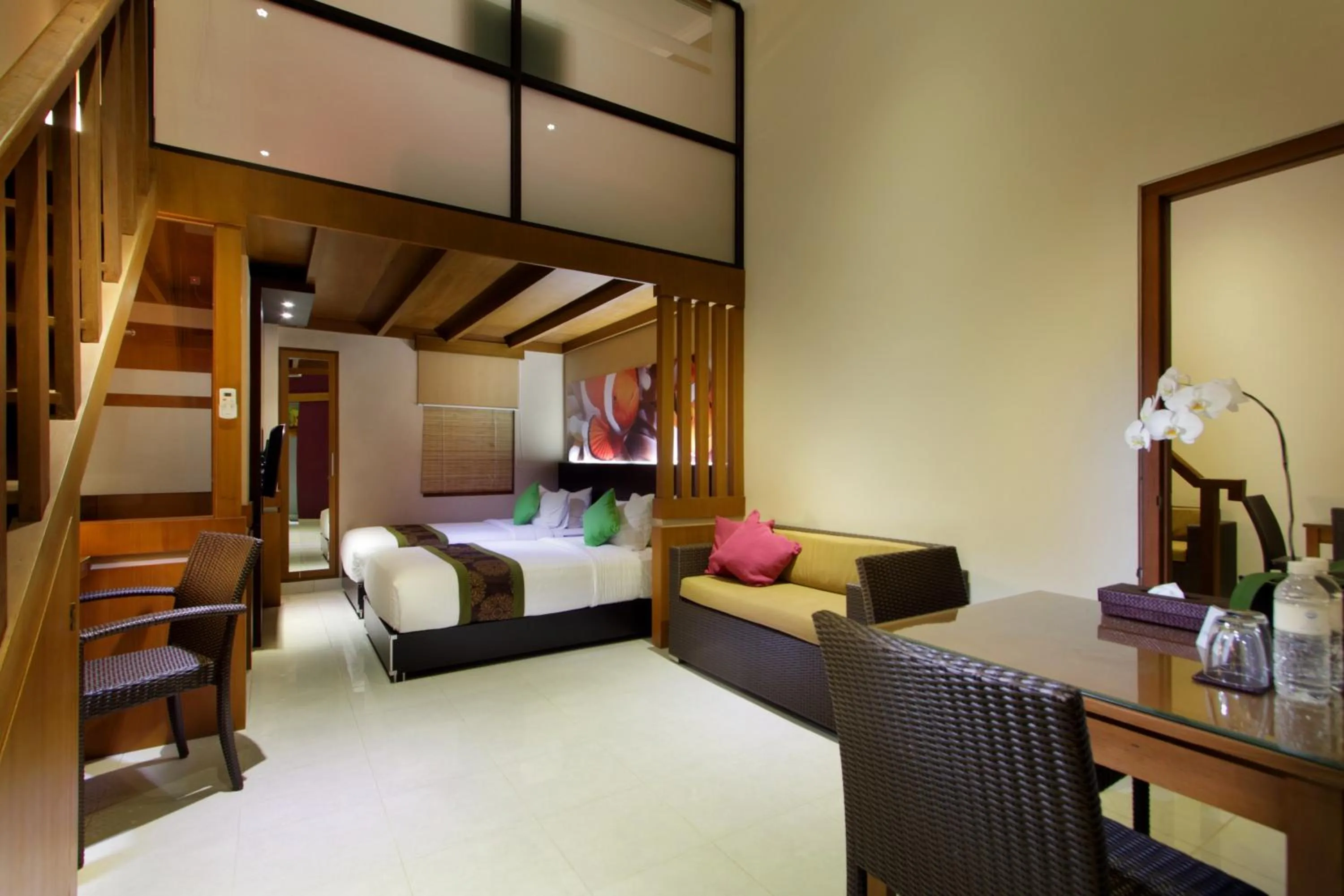 Photo of the whole room, Bed in The Banyumas Villa