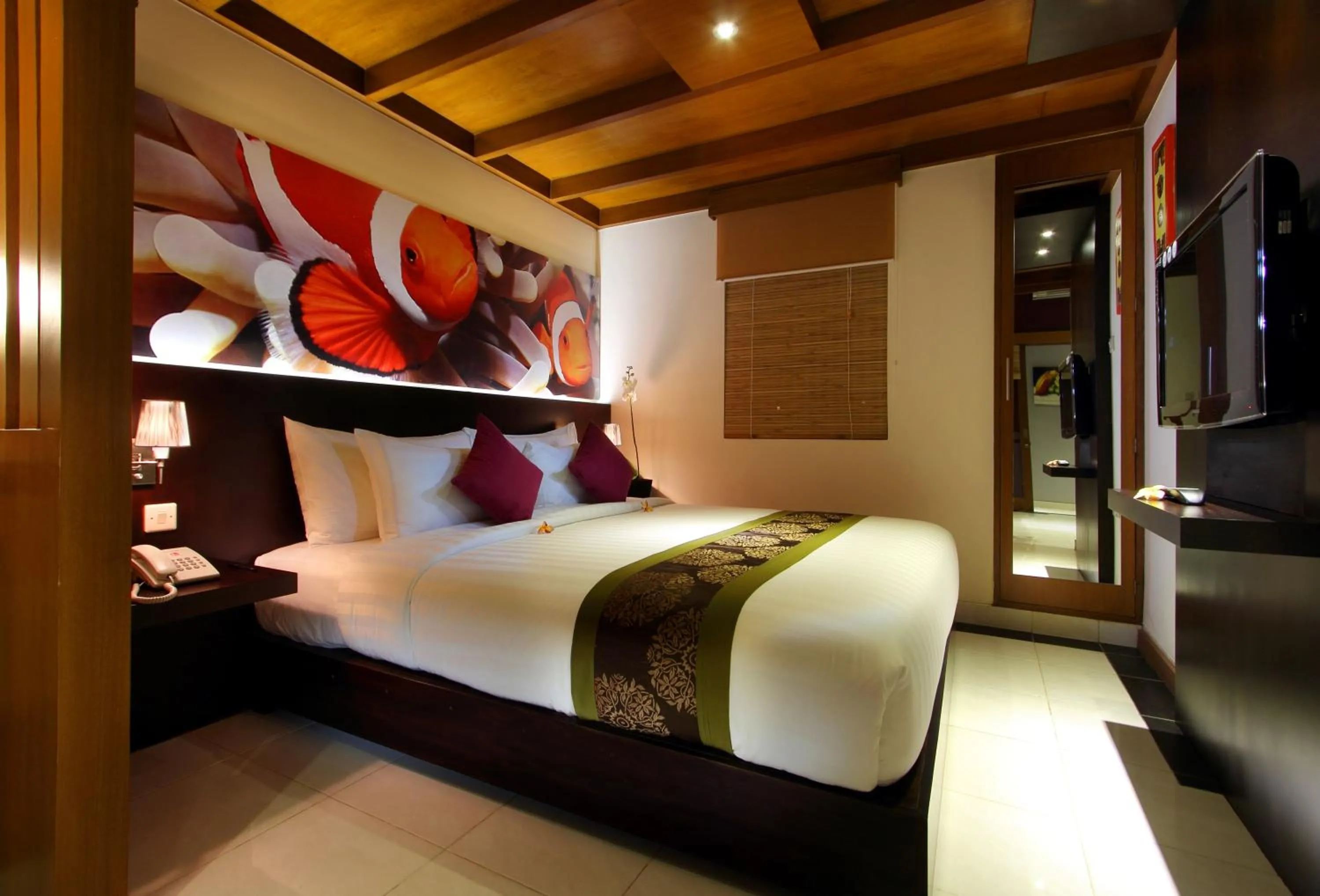Bed in The Banyumas Villa