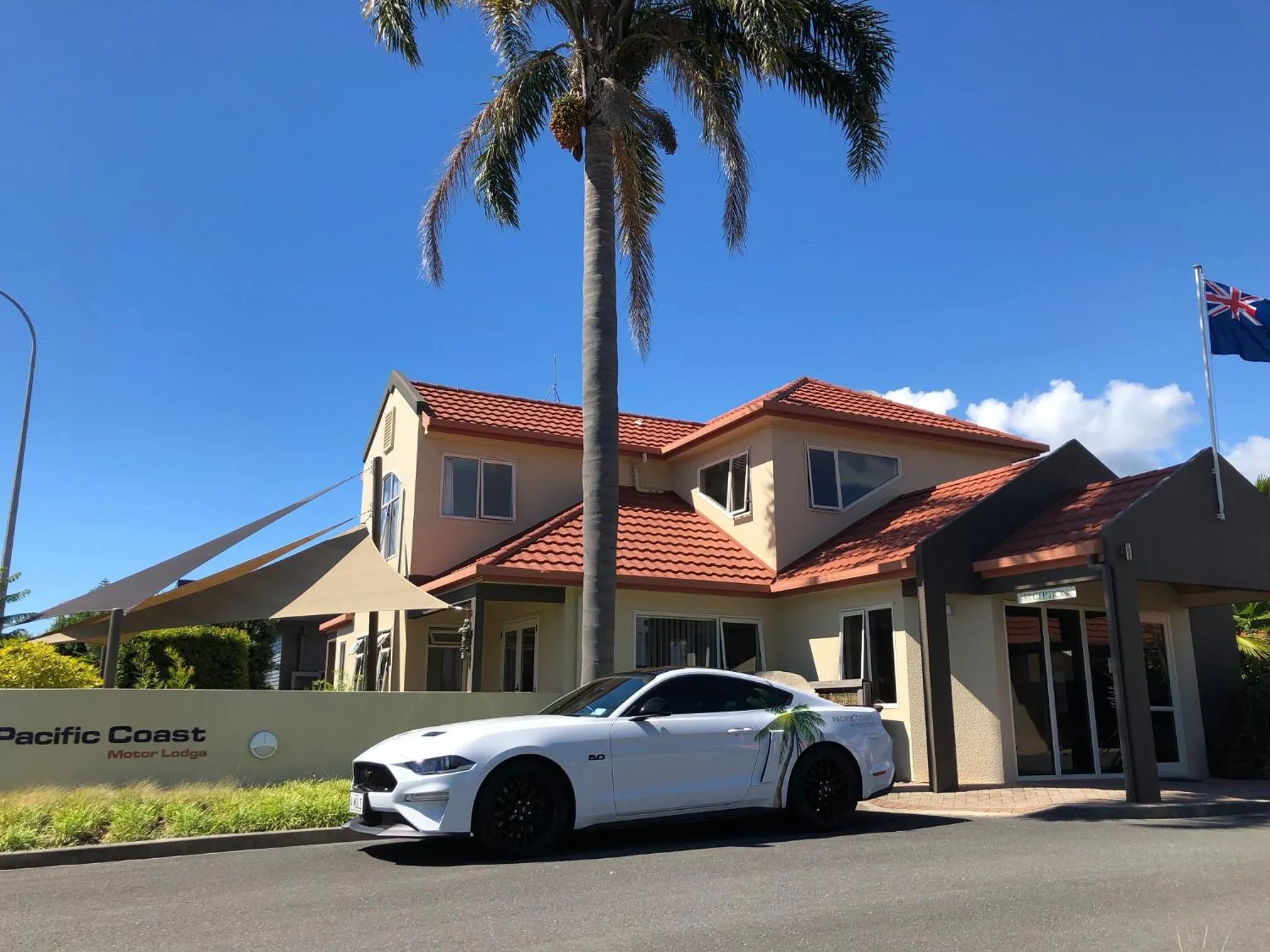 Facade/entrance in Pacific Coast Motor Lodge