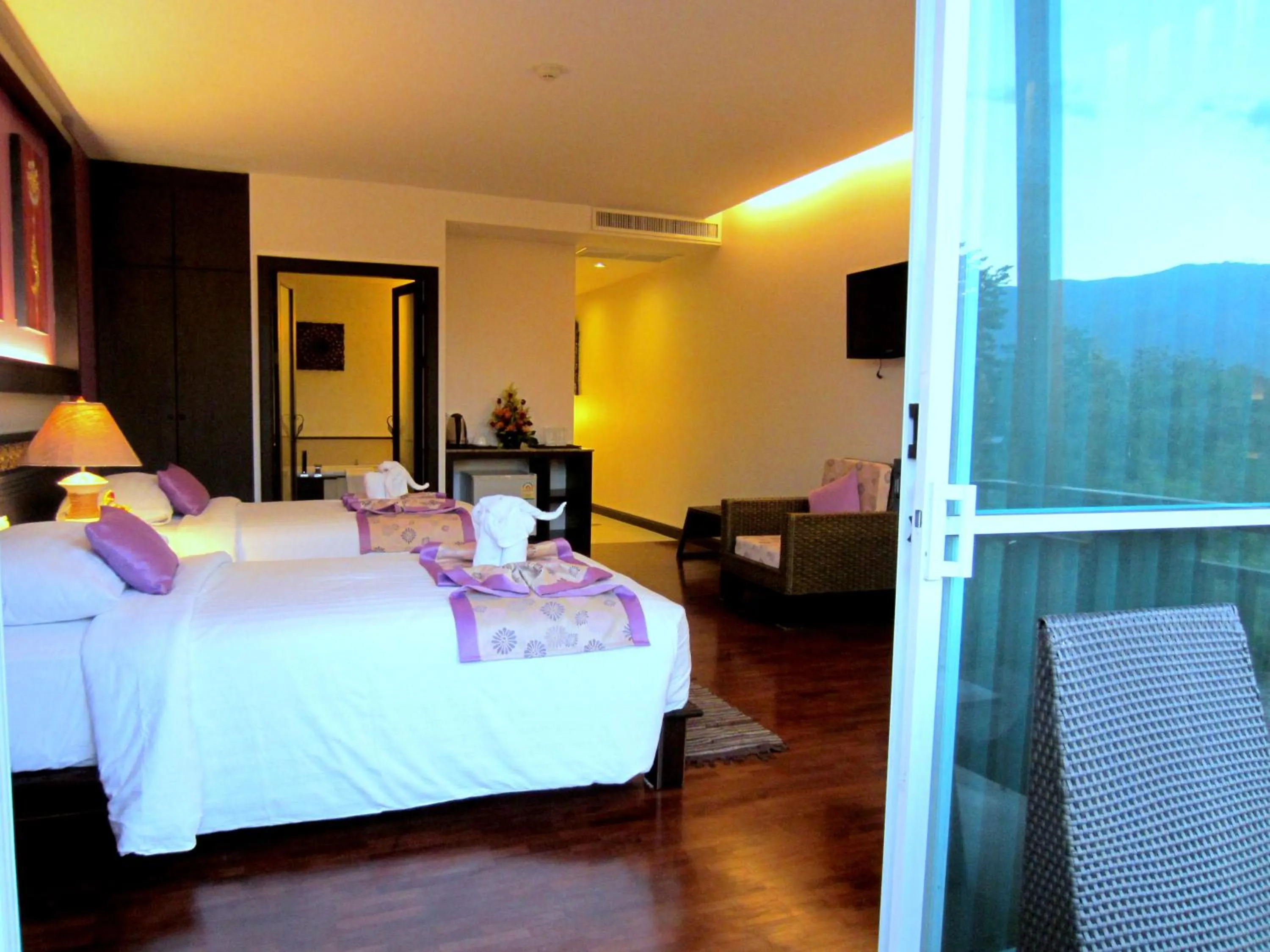 Photo of the whole room, Bed in Mountain Creek Wellness Resort Chiangmai