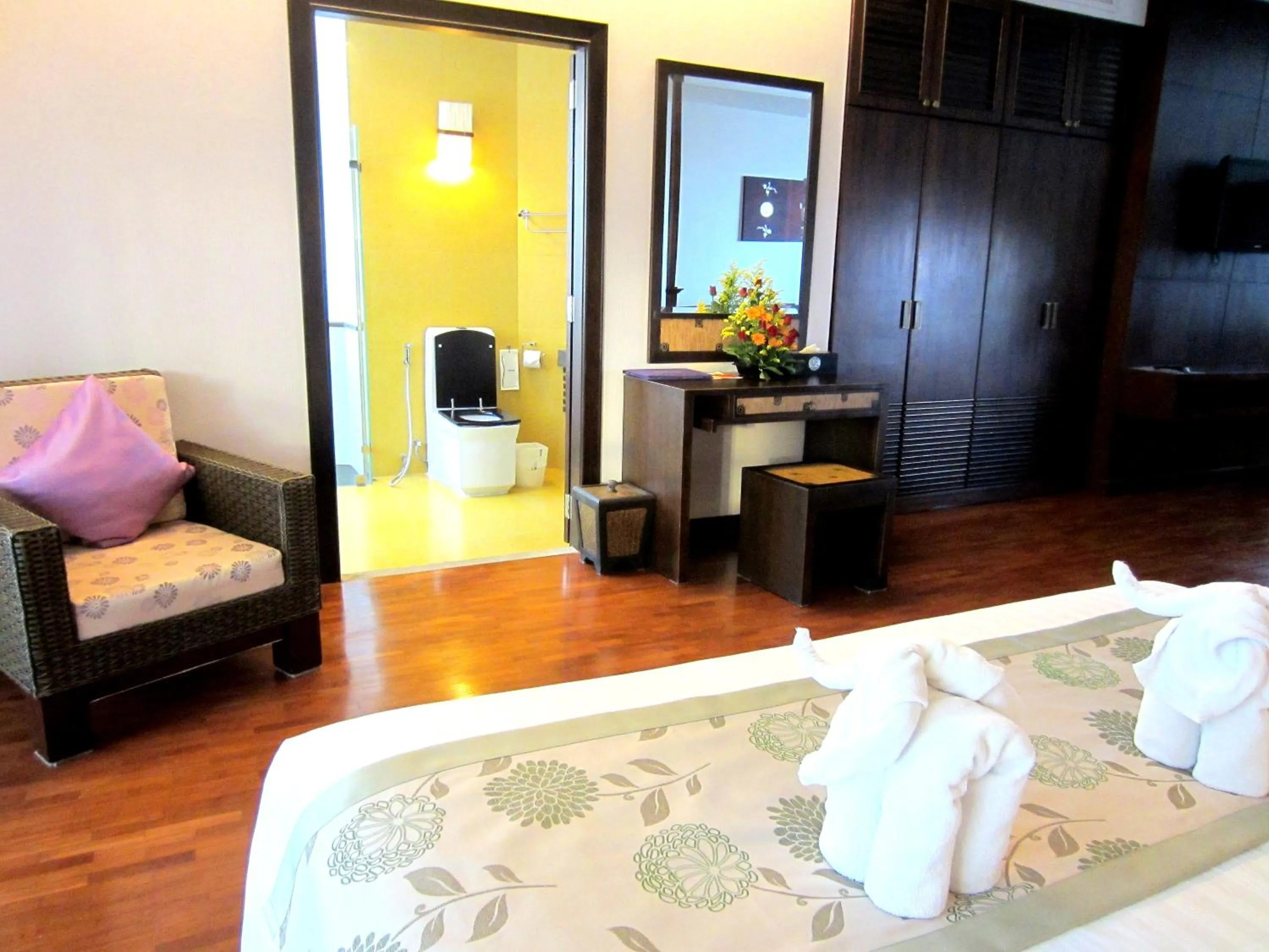 Decorative detail, Bed in Mountain Creek Wellness Resort Chiangmai