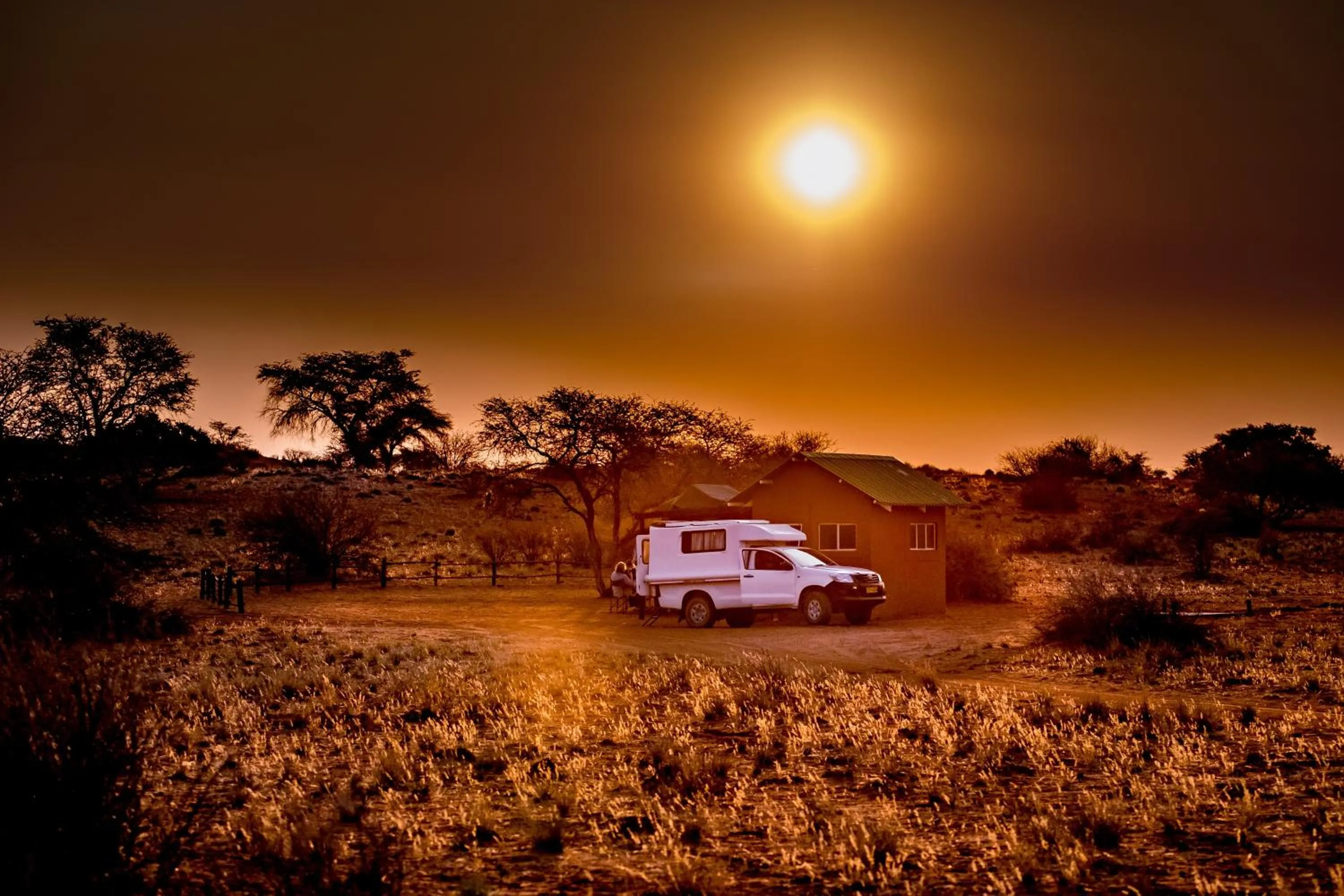 Natural landscape in Bagatelle Kalahari Game Ranch