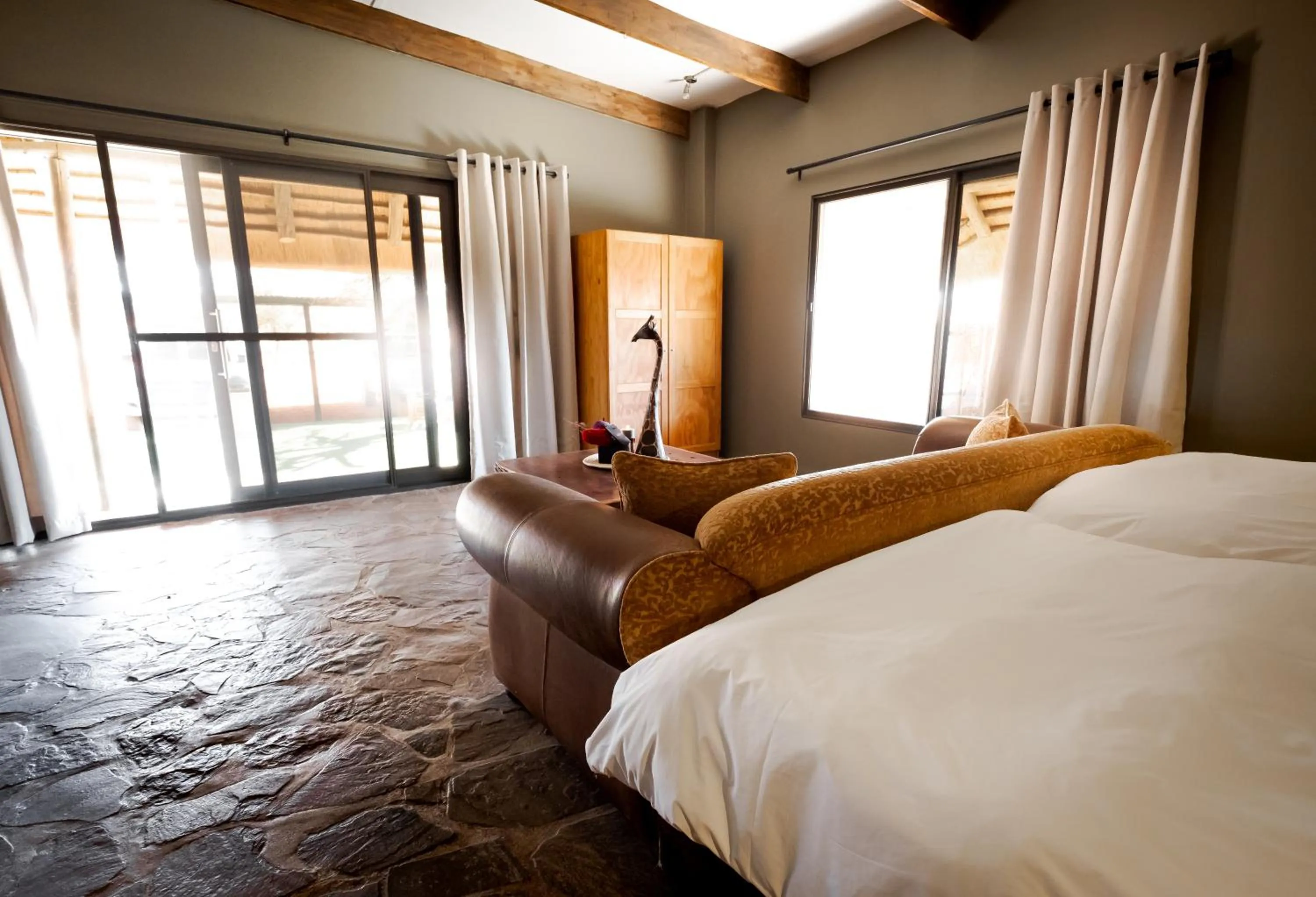 Bed in Bagatelle Kalahari Game Ranch