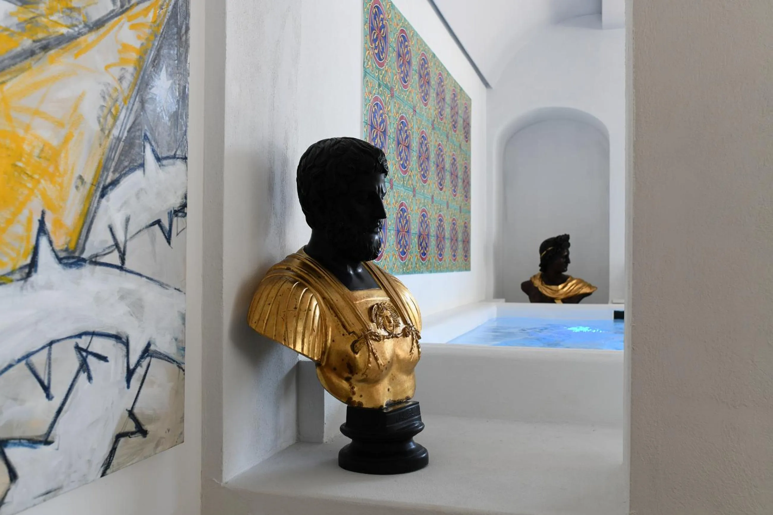 Decorative detail in Villa Bossa Amalfi