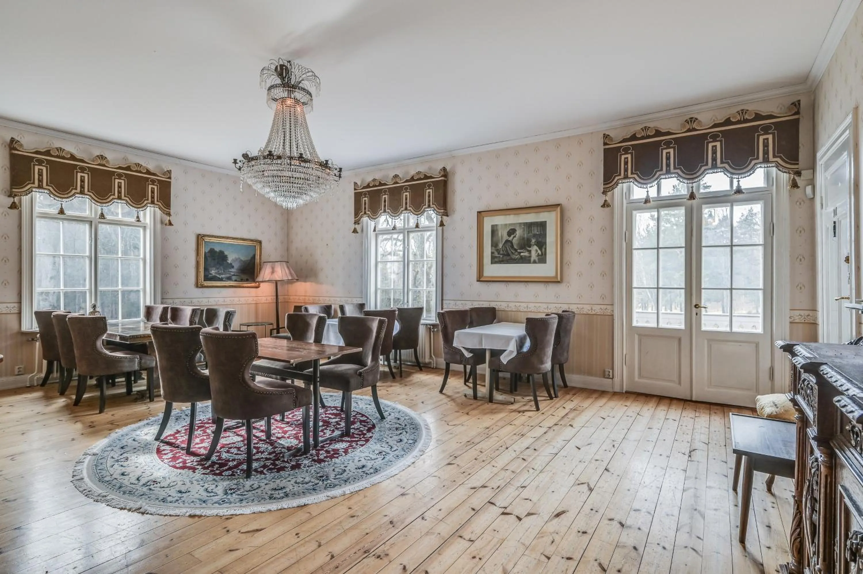 Seating area in Hotell Plevnagården