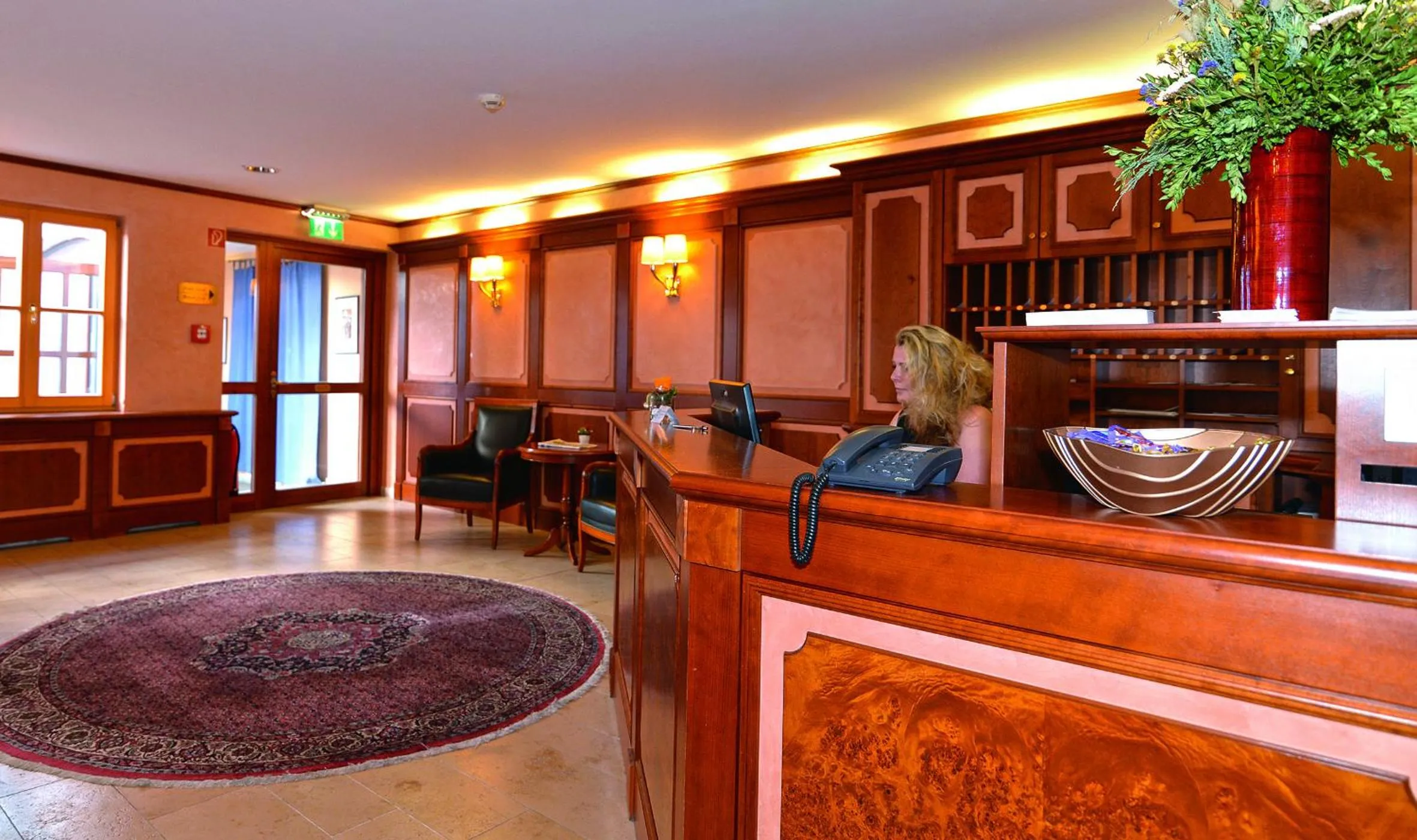 Lobby or reception in Altstadthotel Bräuwirt