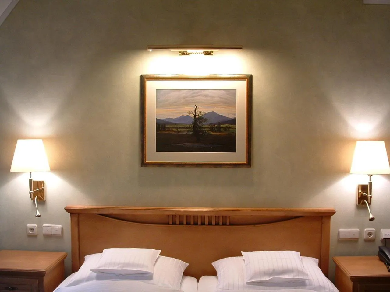 Bed in Altstadthotel Bräuwirt