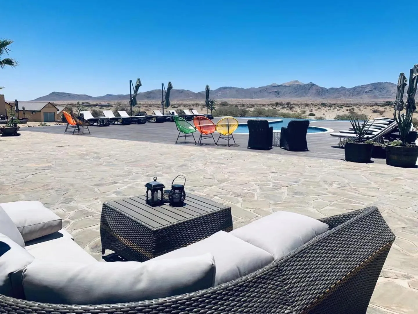 Patio in Agama Lodge