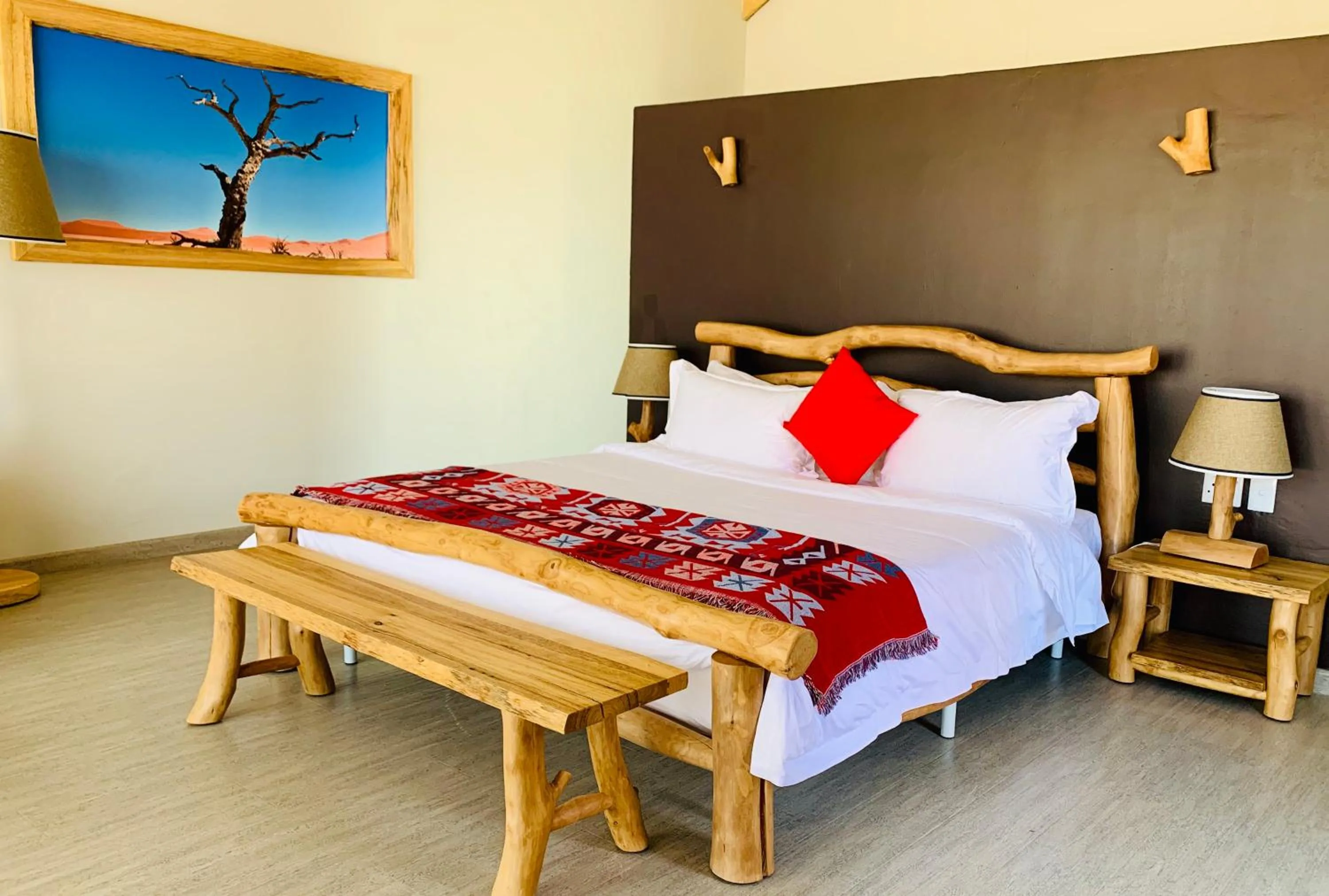Bed in Agama Lodge