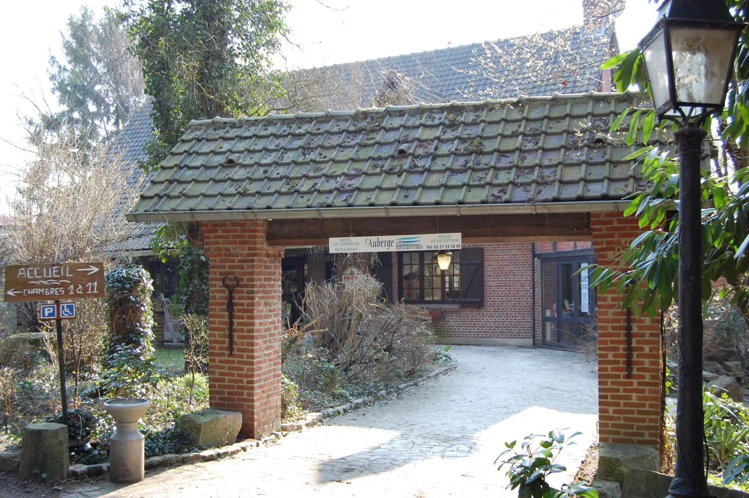 Facade/entrance in AUBERGE du BORD des EAUX - Demi-pension assurée sur réservation