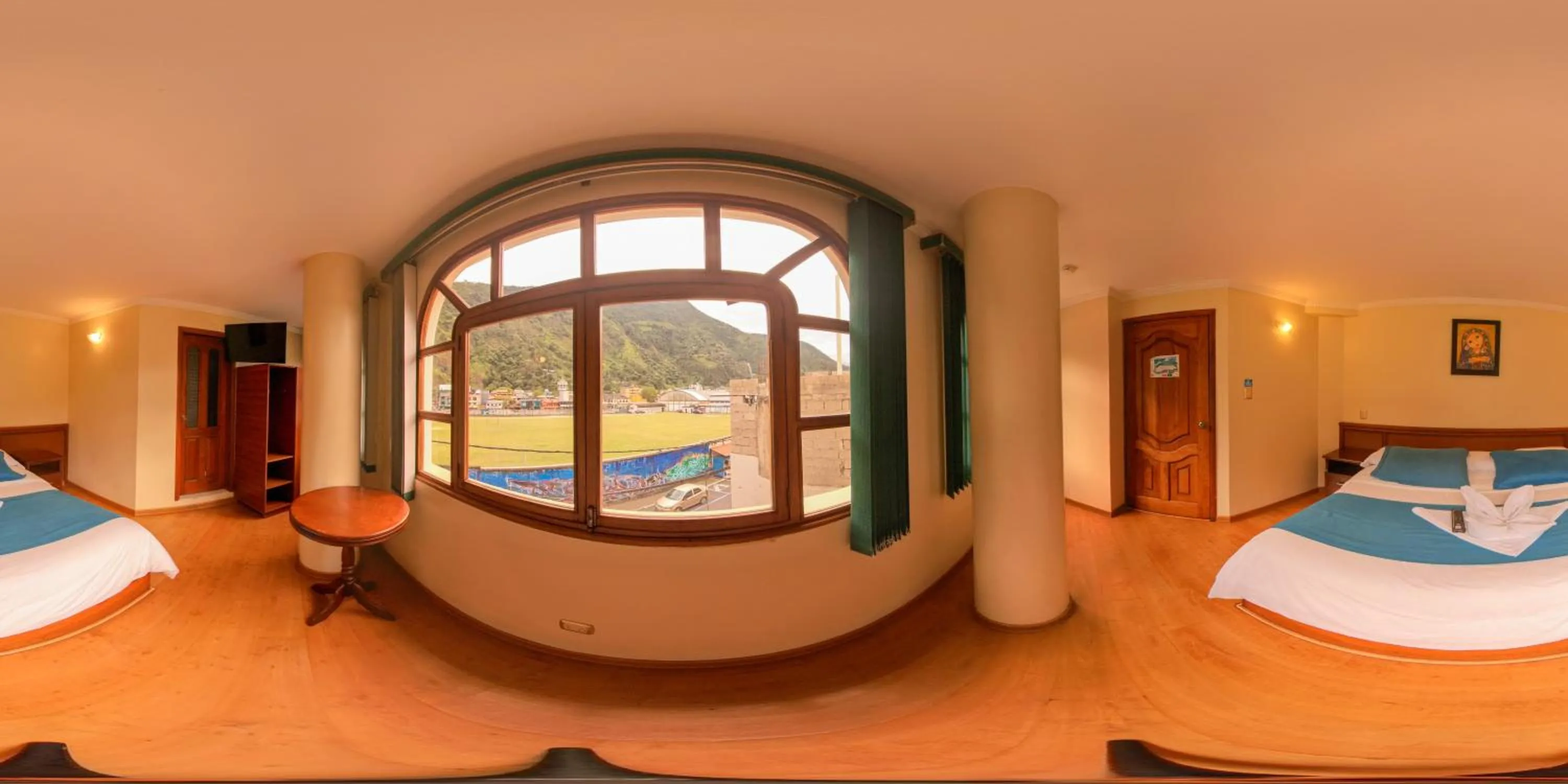 Pool view, Bed in Hotel Donde Marcelo