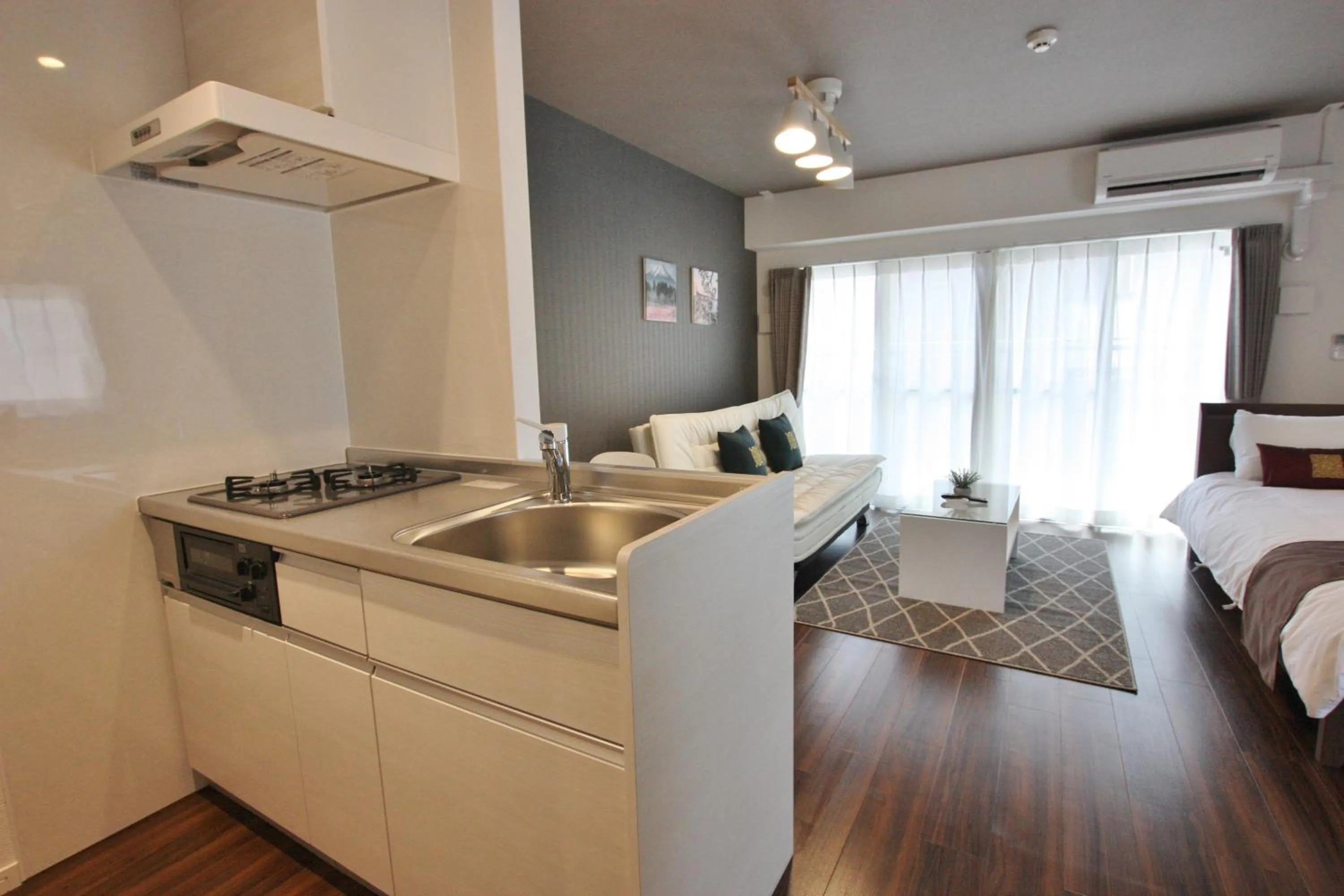 Kitchen or kitchenette in Forest inn Tenjinminami