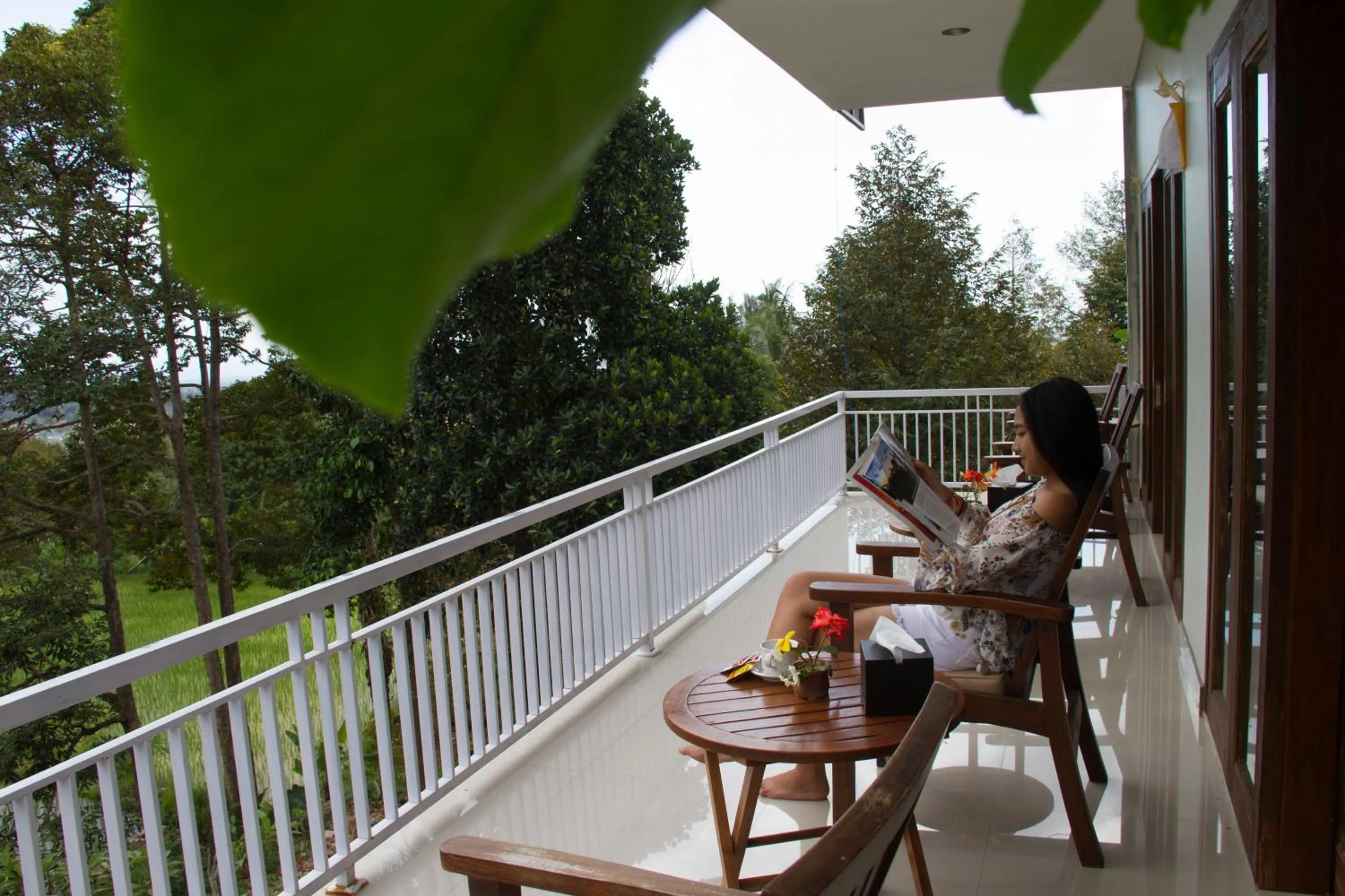 Patio in Mandhasativa Homestay