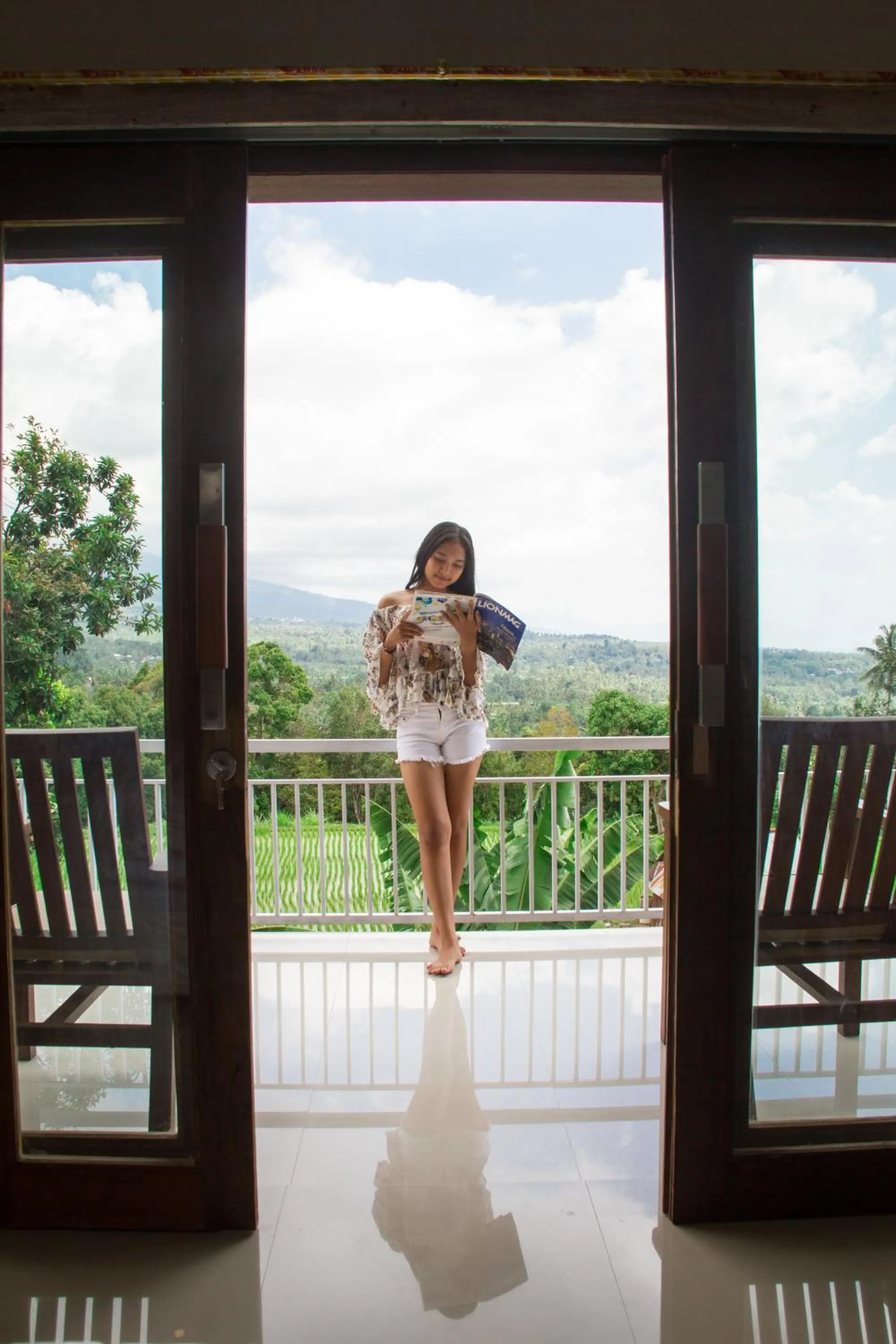 Patio in Mandhasativa Homestay