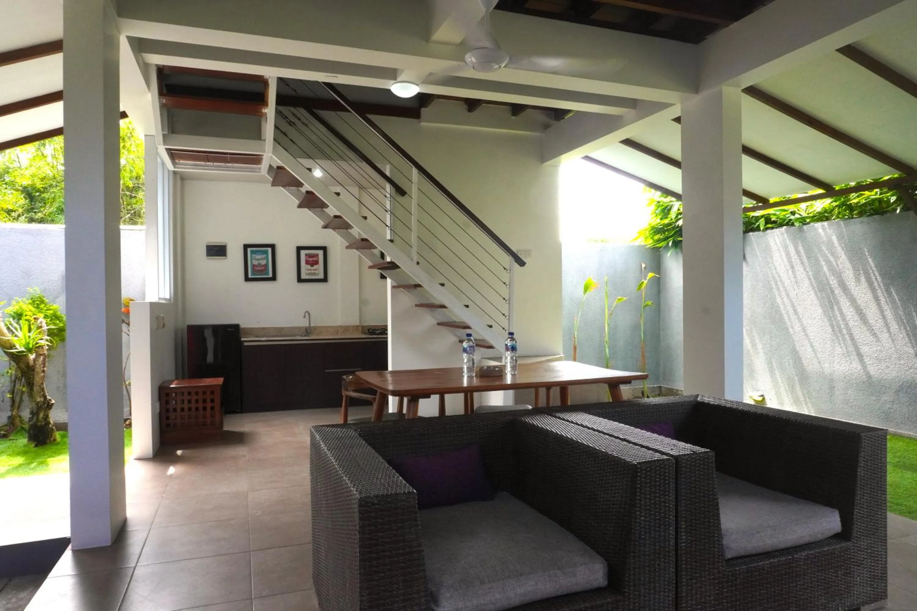 Living room in The Lumbung Wood Villa