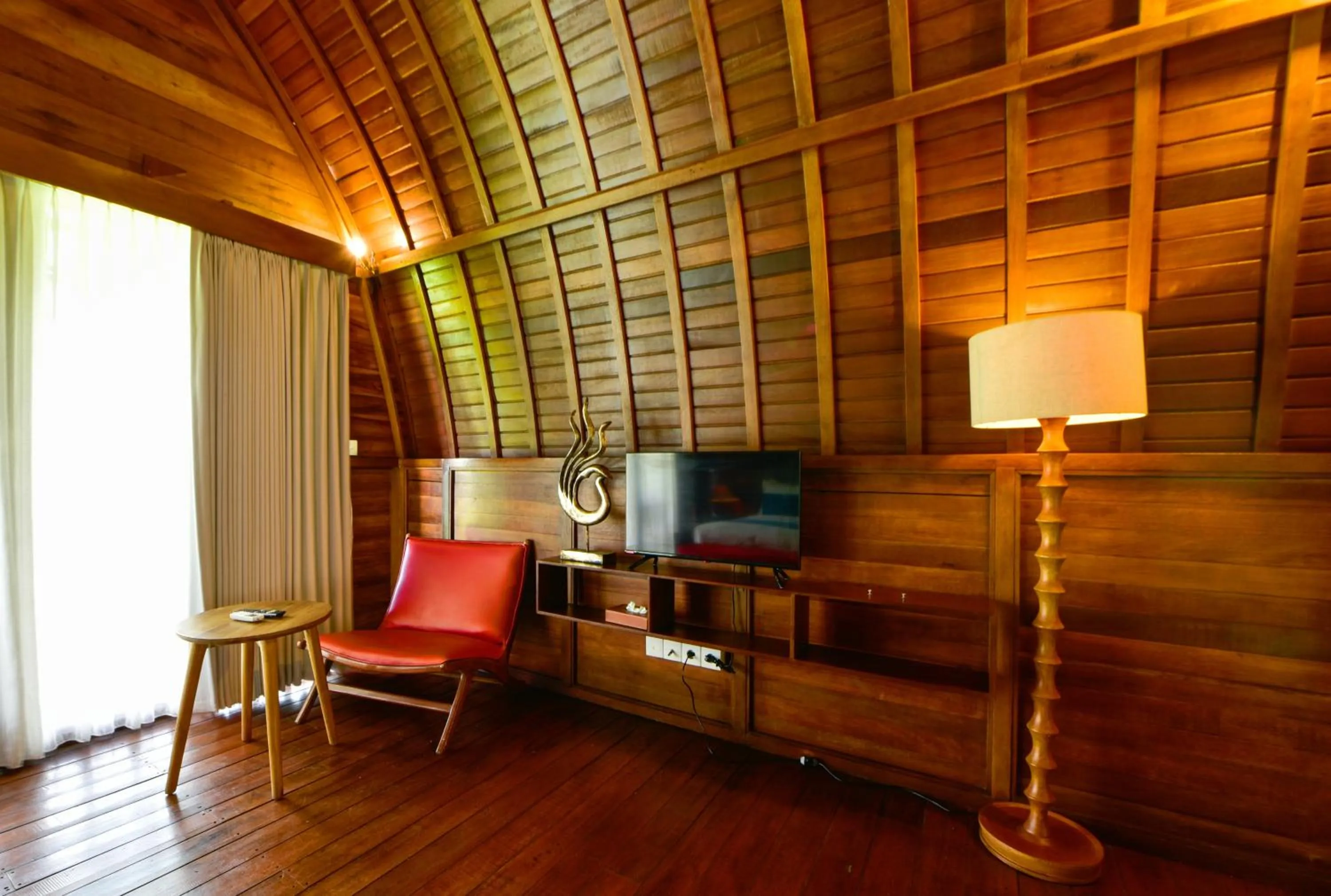 TV and multimedia in The Lumbung Wood Villa