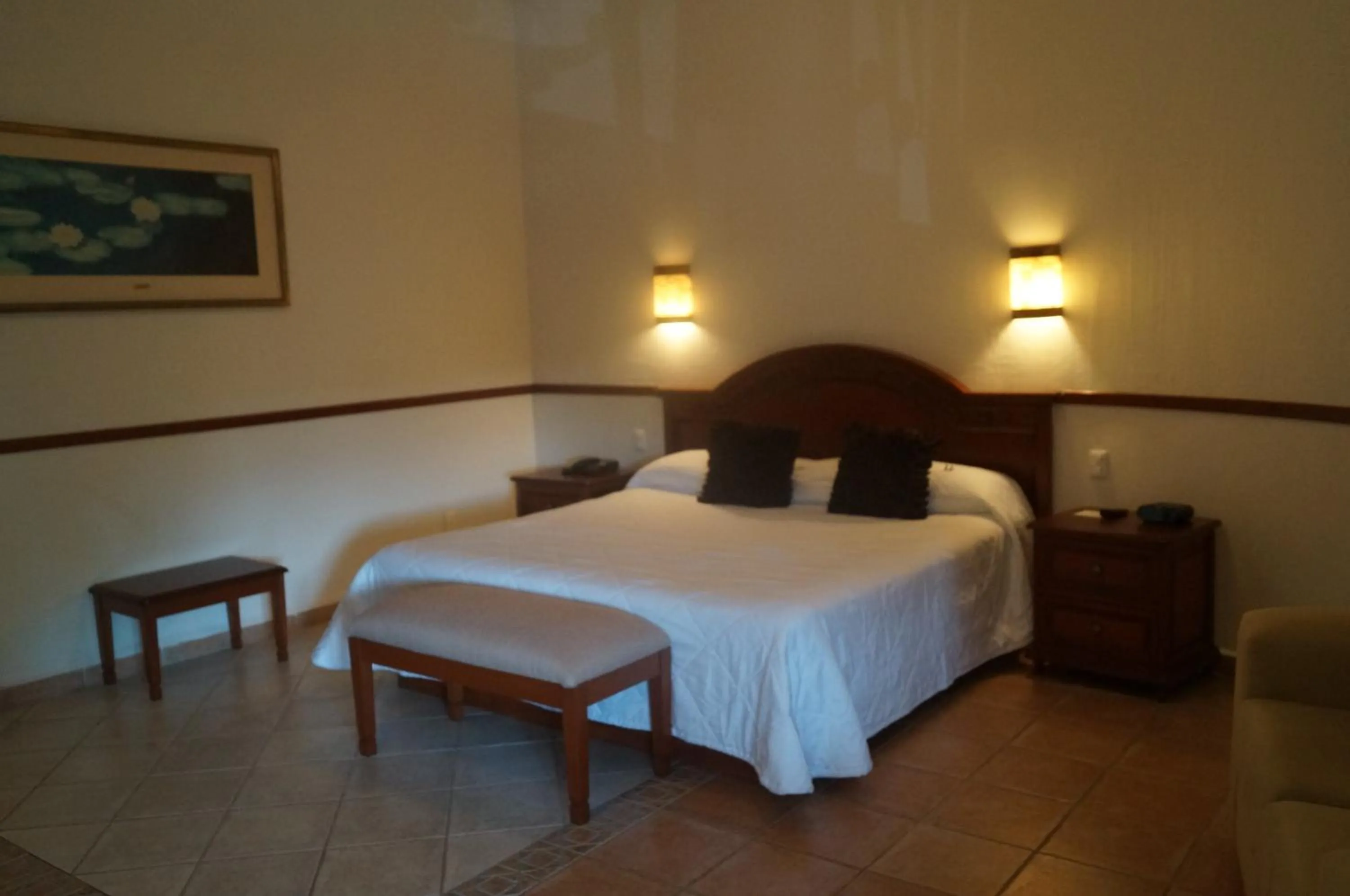 Bed in Hotel Argento