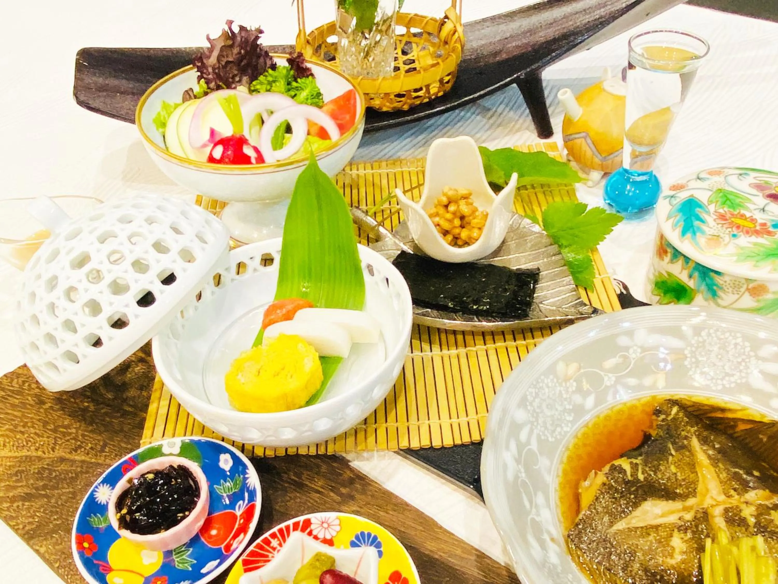 Food close-up in Hakone Onsen Sanso Nakamura