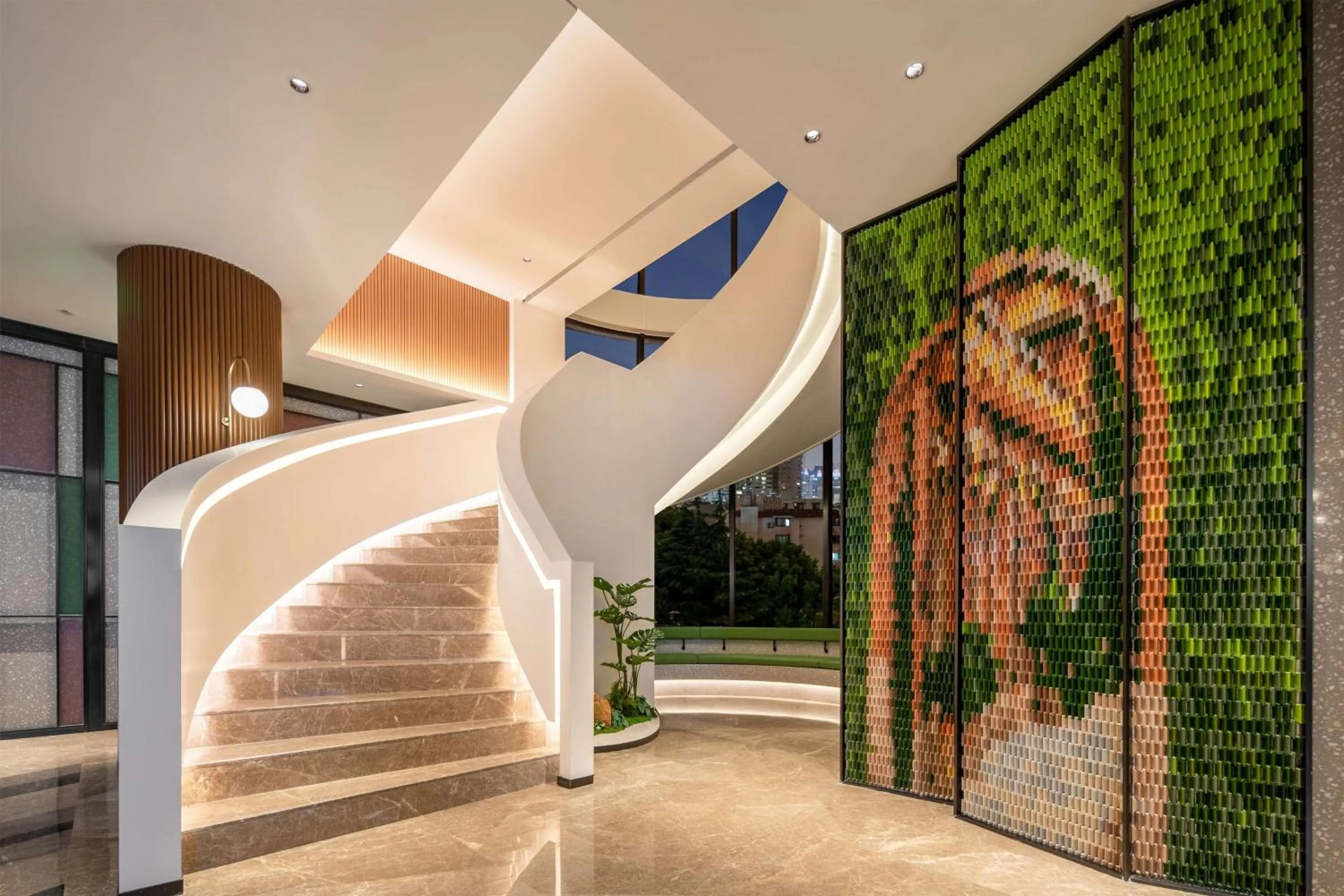 Lobby or reception in Hilton Garden Inn Shanghai Caoyang