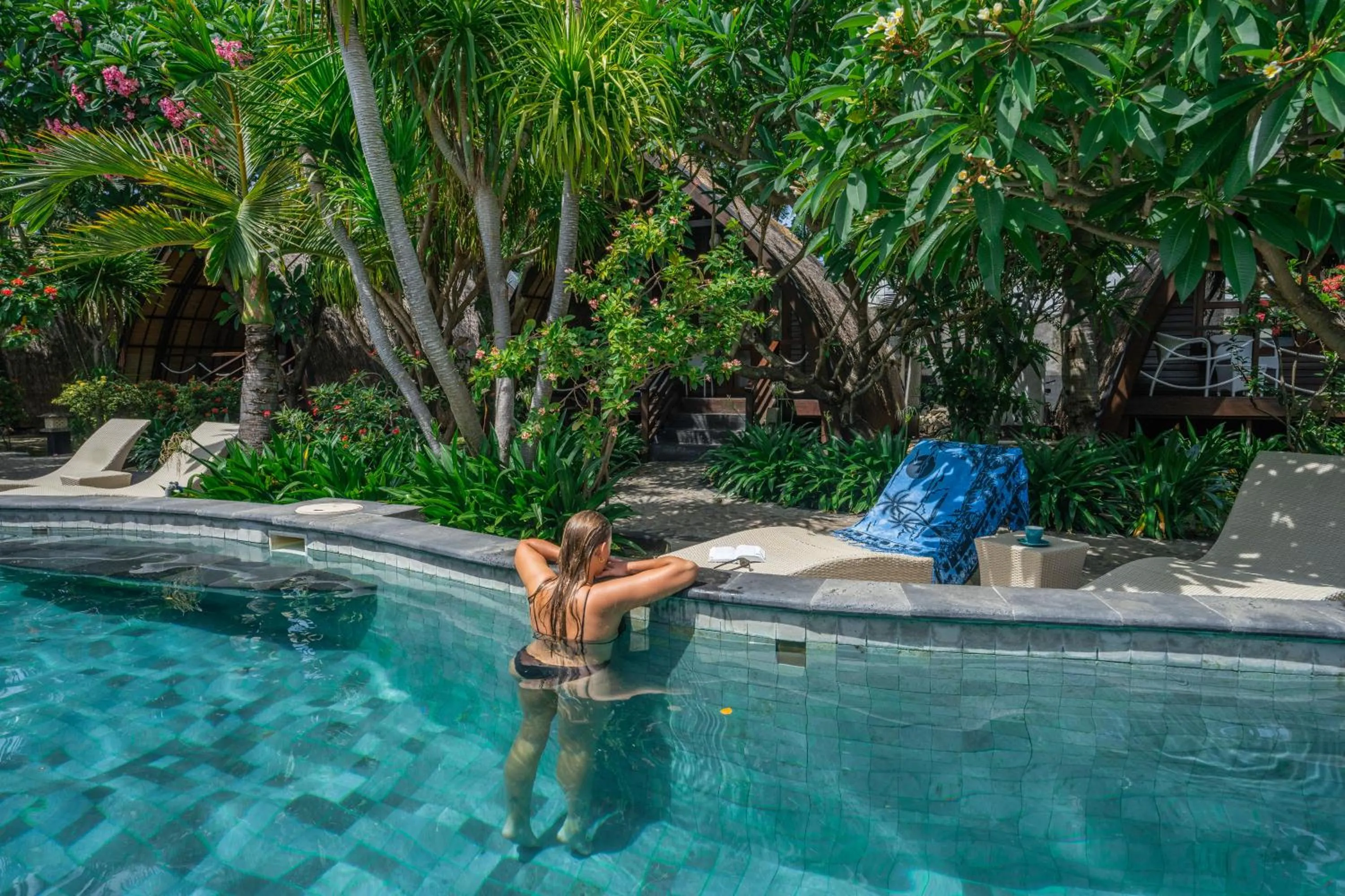 Swimming pool in Manta Dive Gili Trawangan Resort