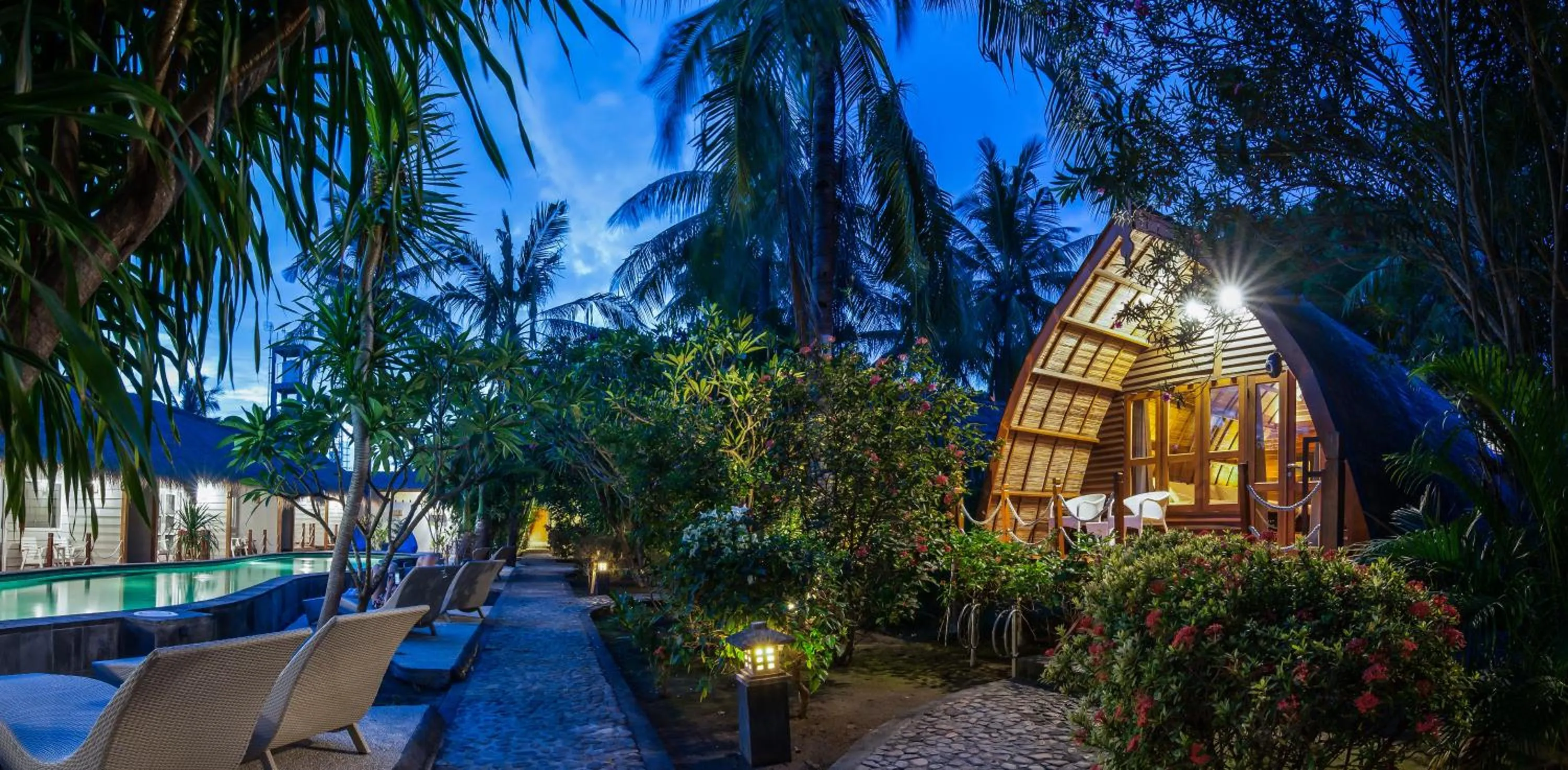 Facade/entrance in Manta Dive Gili Trawangan Resort