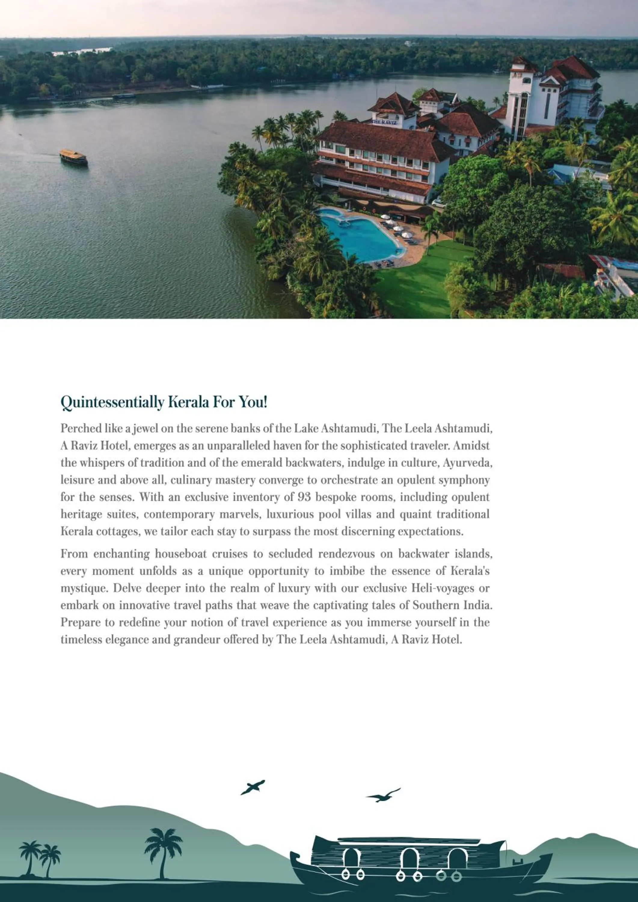 Property building in The Leela Ashtamudi, A Raviz Hotel