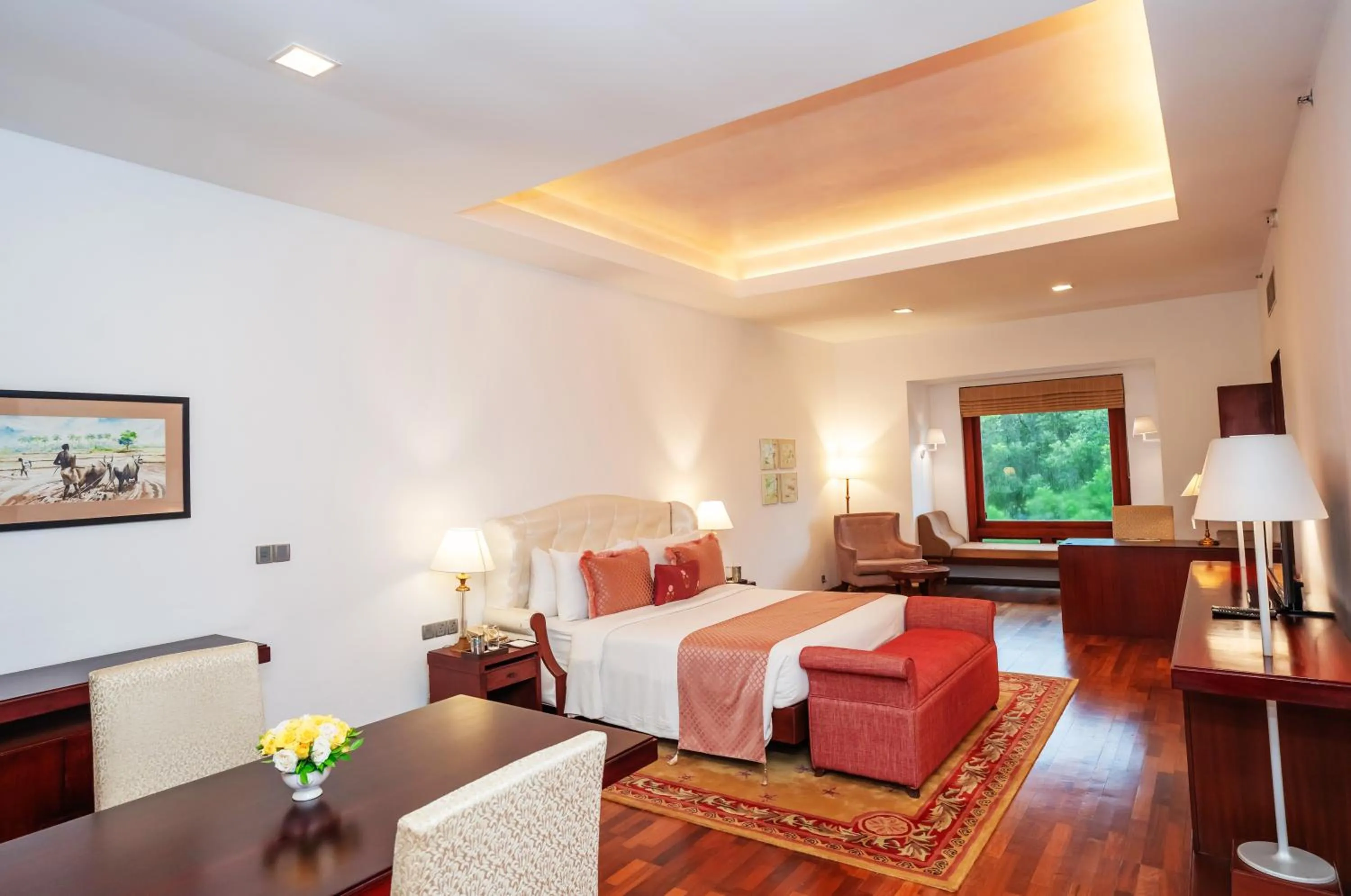 Bed in The Leela Ashtamudi, A Raviz Hotel