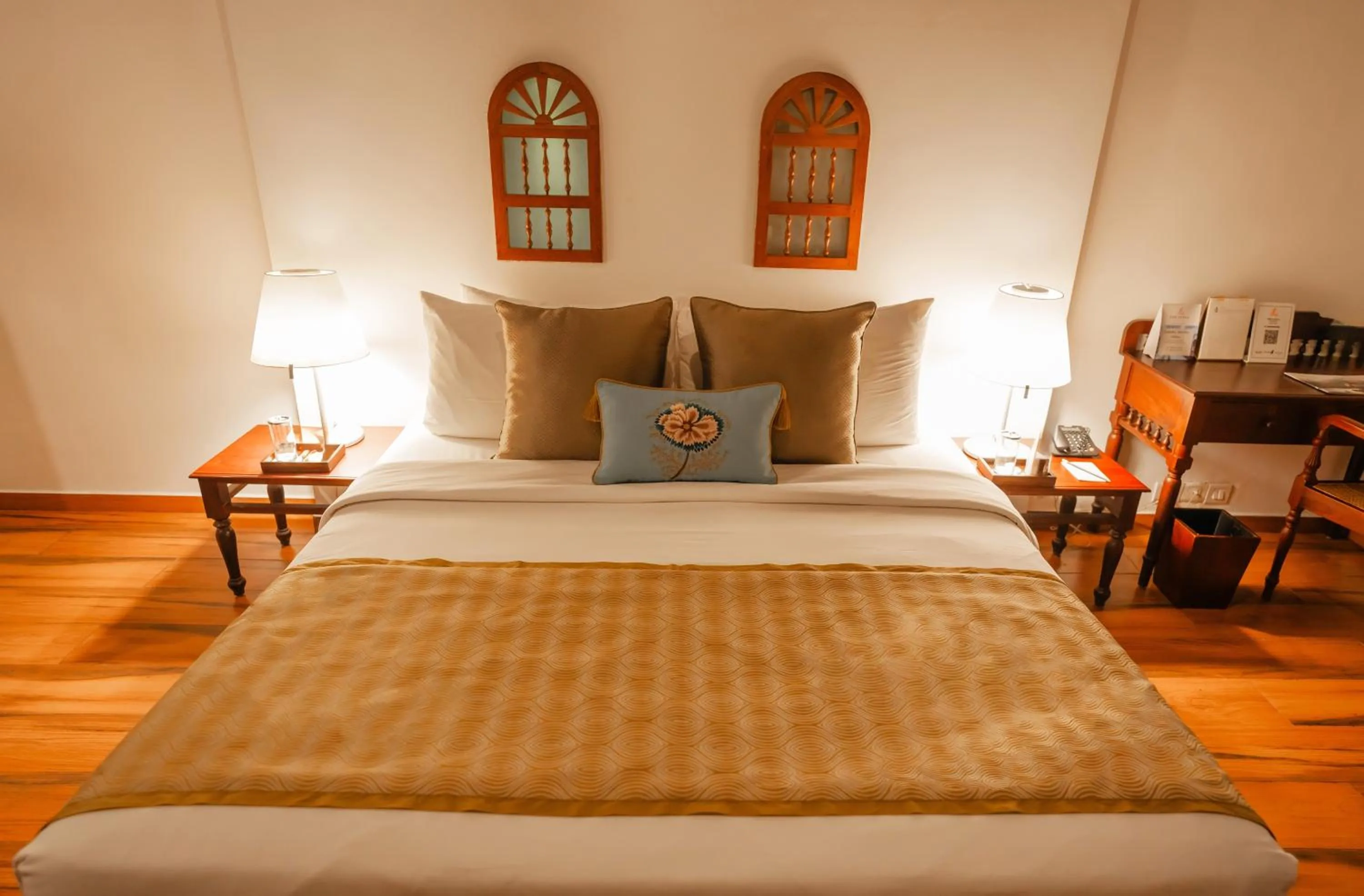 Bed in The Leela Ashtamudi, A Raviz Hotel