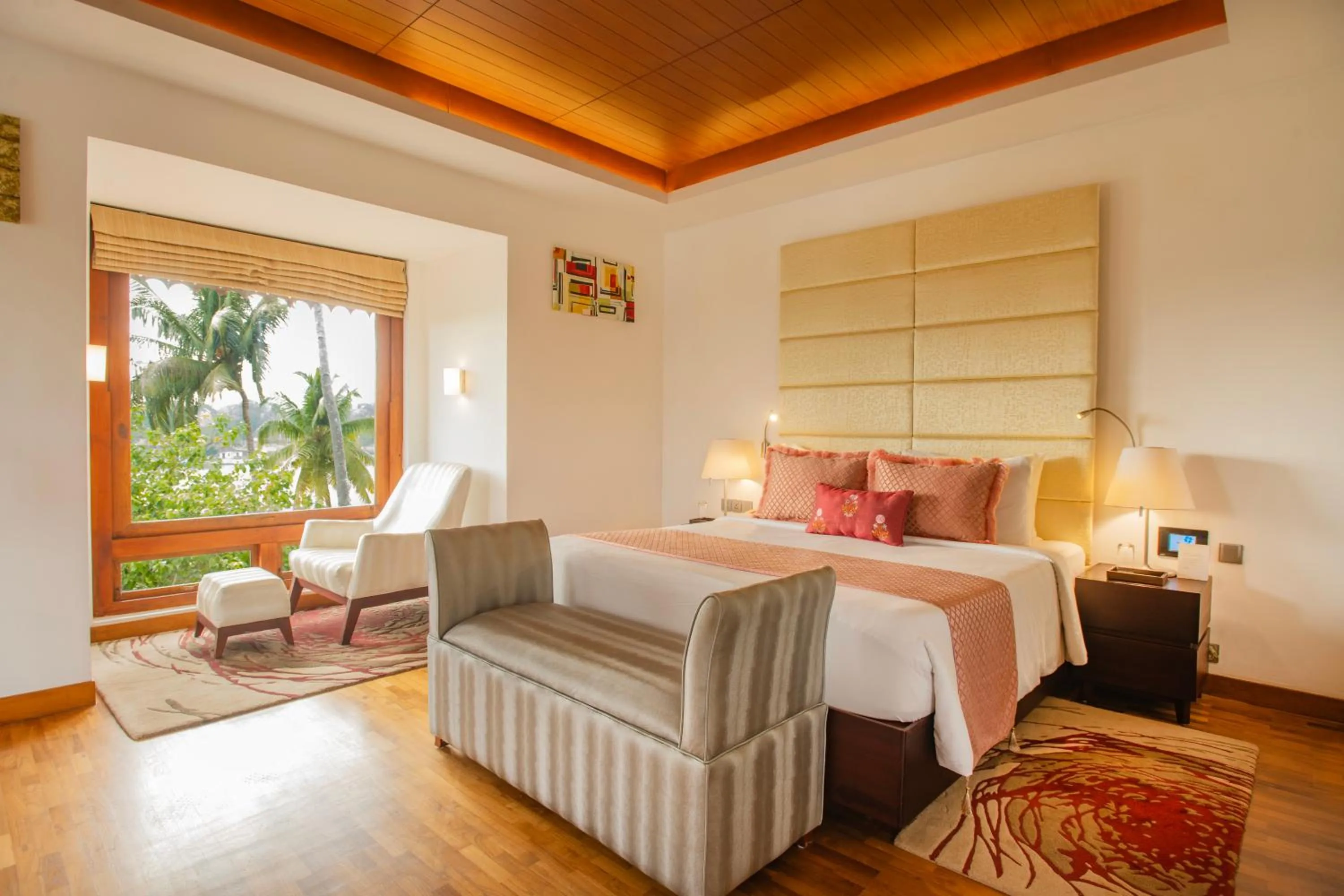 Bed in The Leela Ashtamudi, A Raviz Hotel