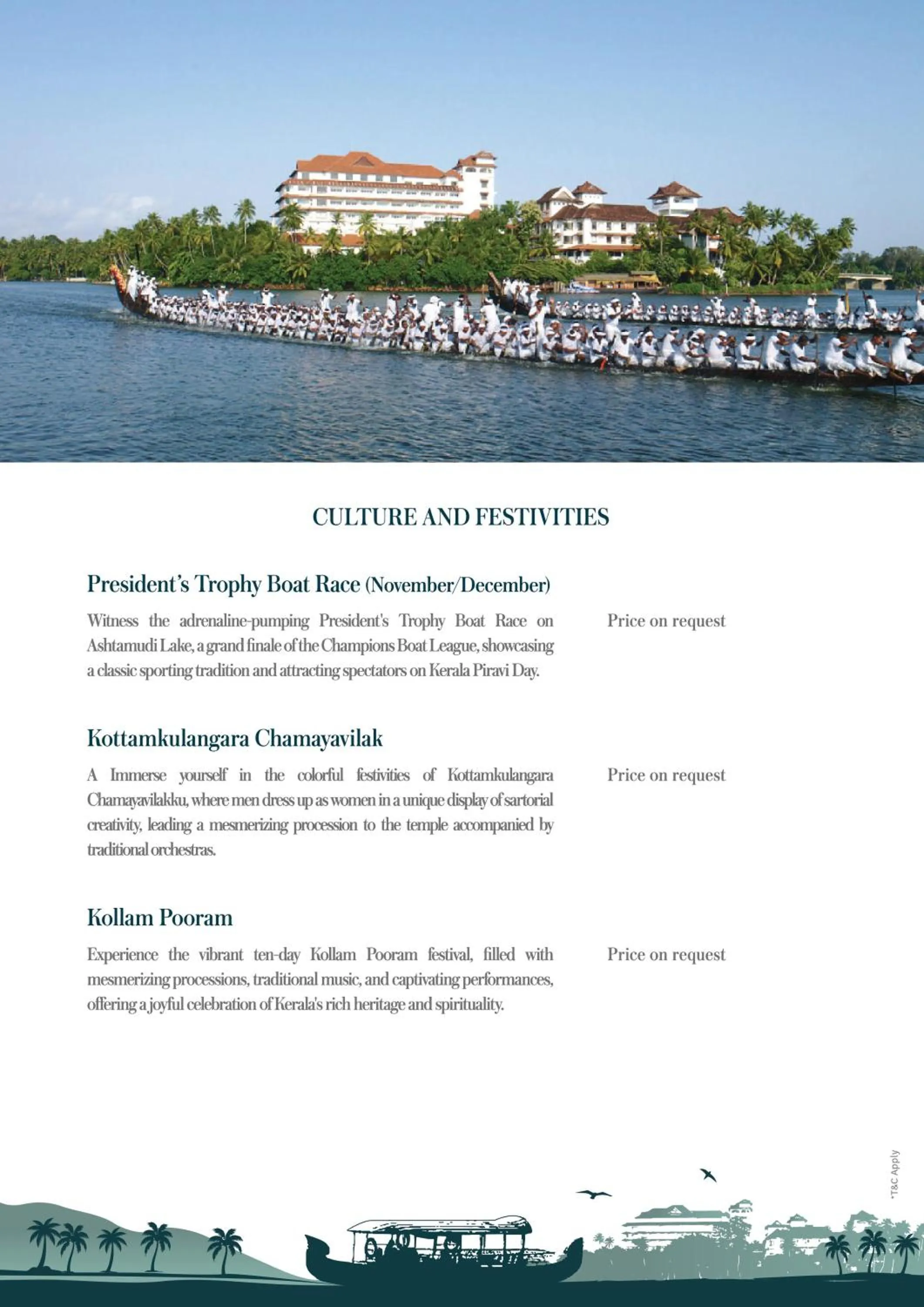 Entertainment in The Leela Ashtamudi, A Raviz Hotel