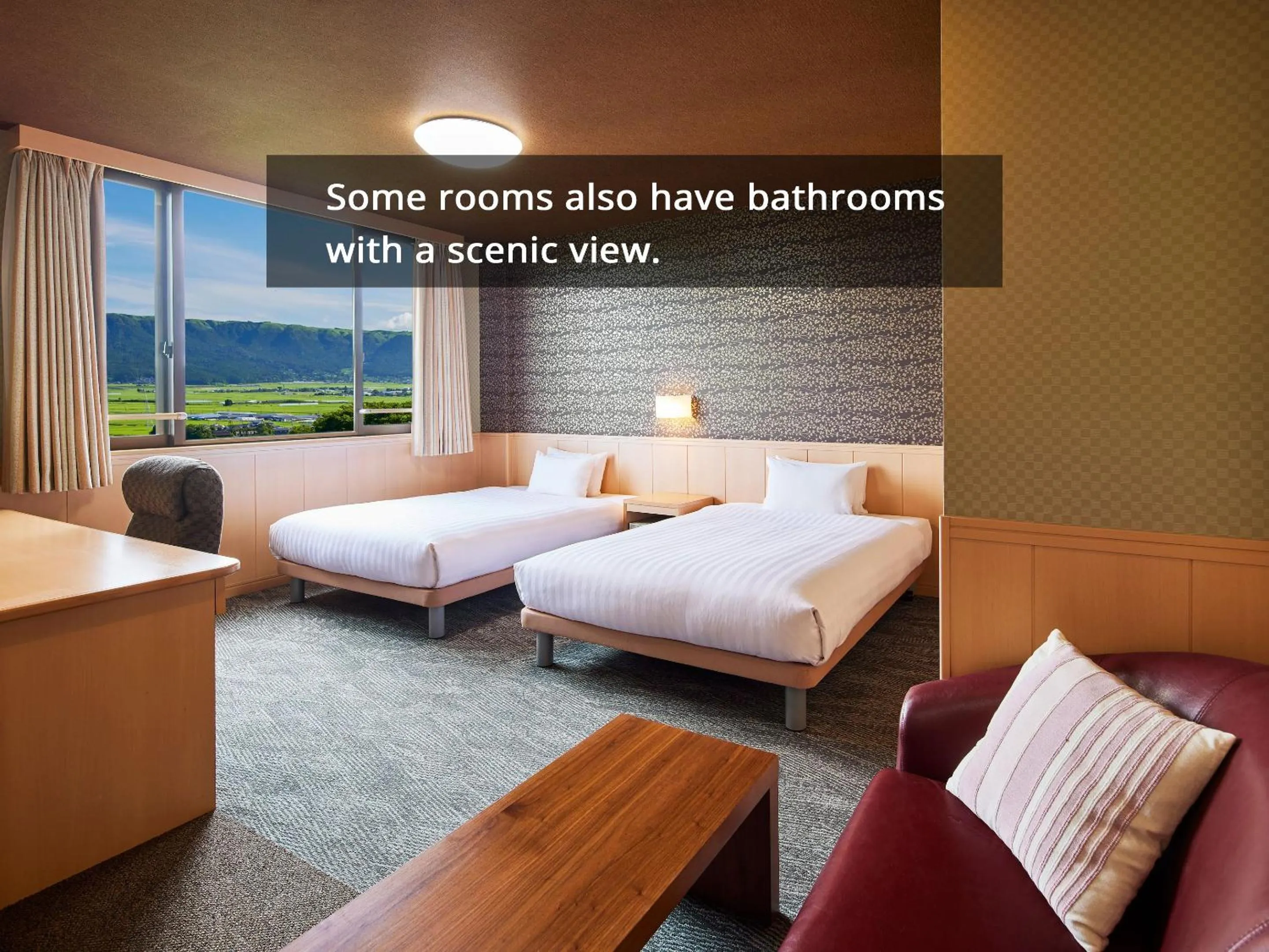 Living room, Bed in Hotel Aso No Tsukasa