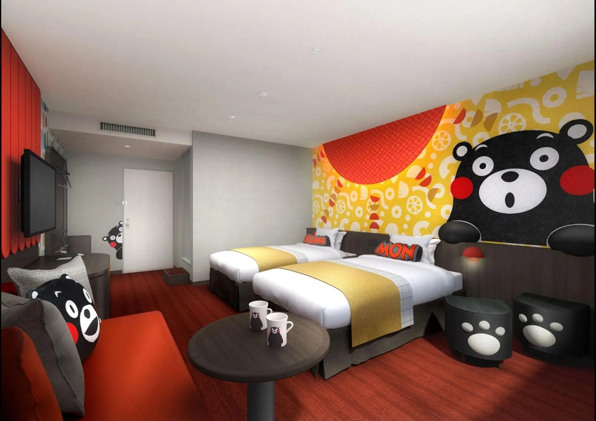 Bed in Hotel Aso No Tsukasa