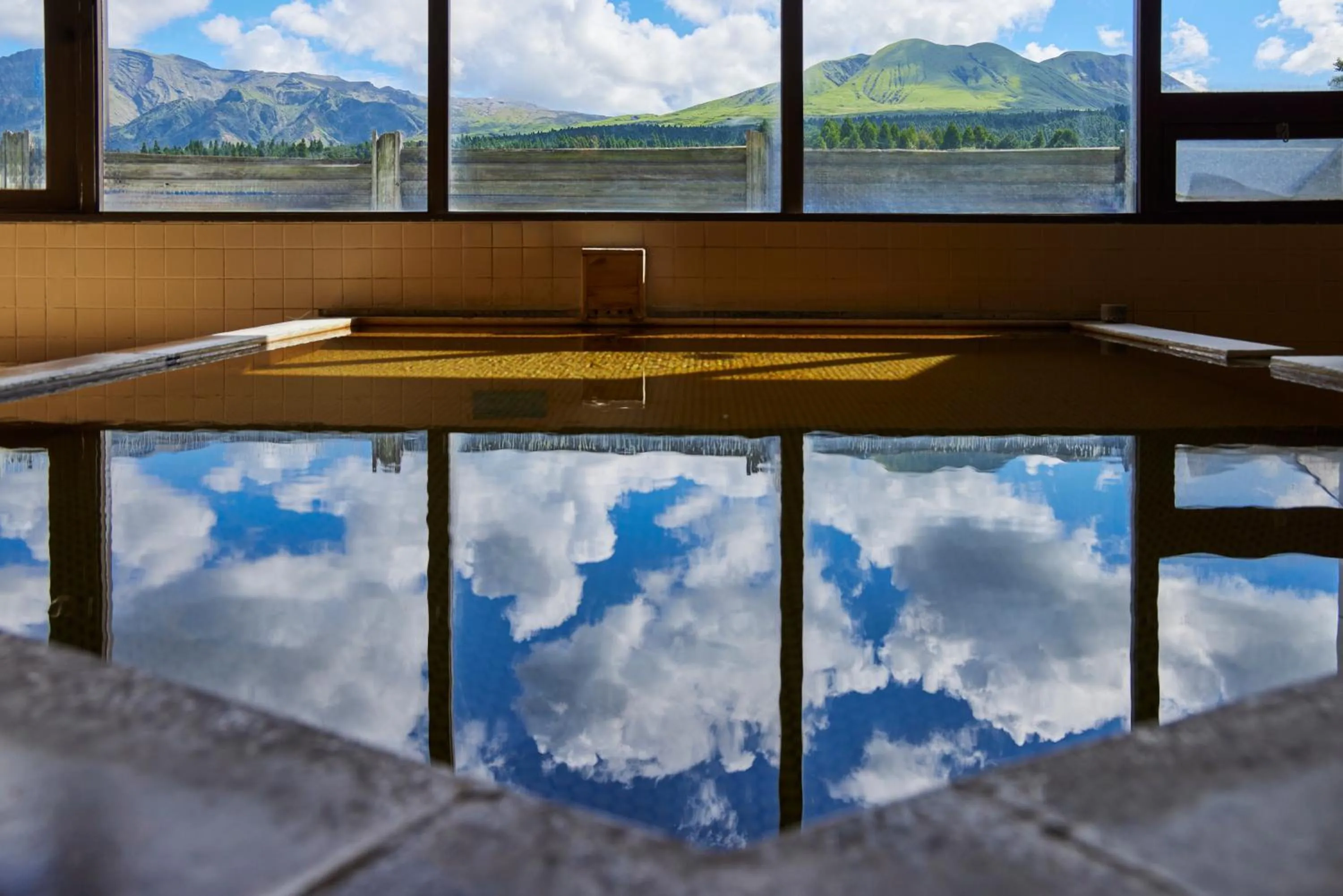 Hot Spring Bath in Hotel Aso No Tsukasa