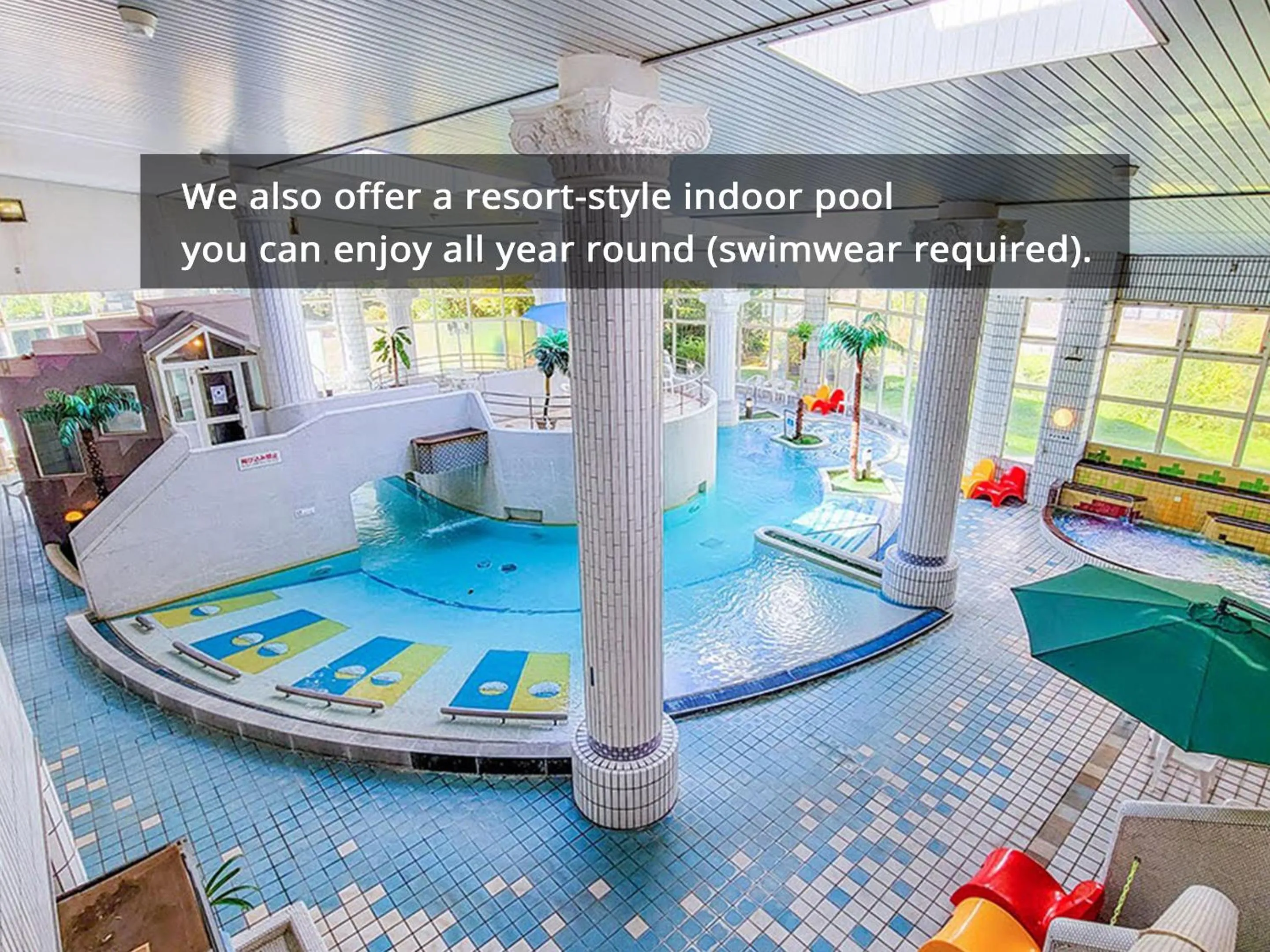 Swimming pool in Hotel Aso No Tsukasa