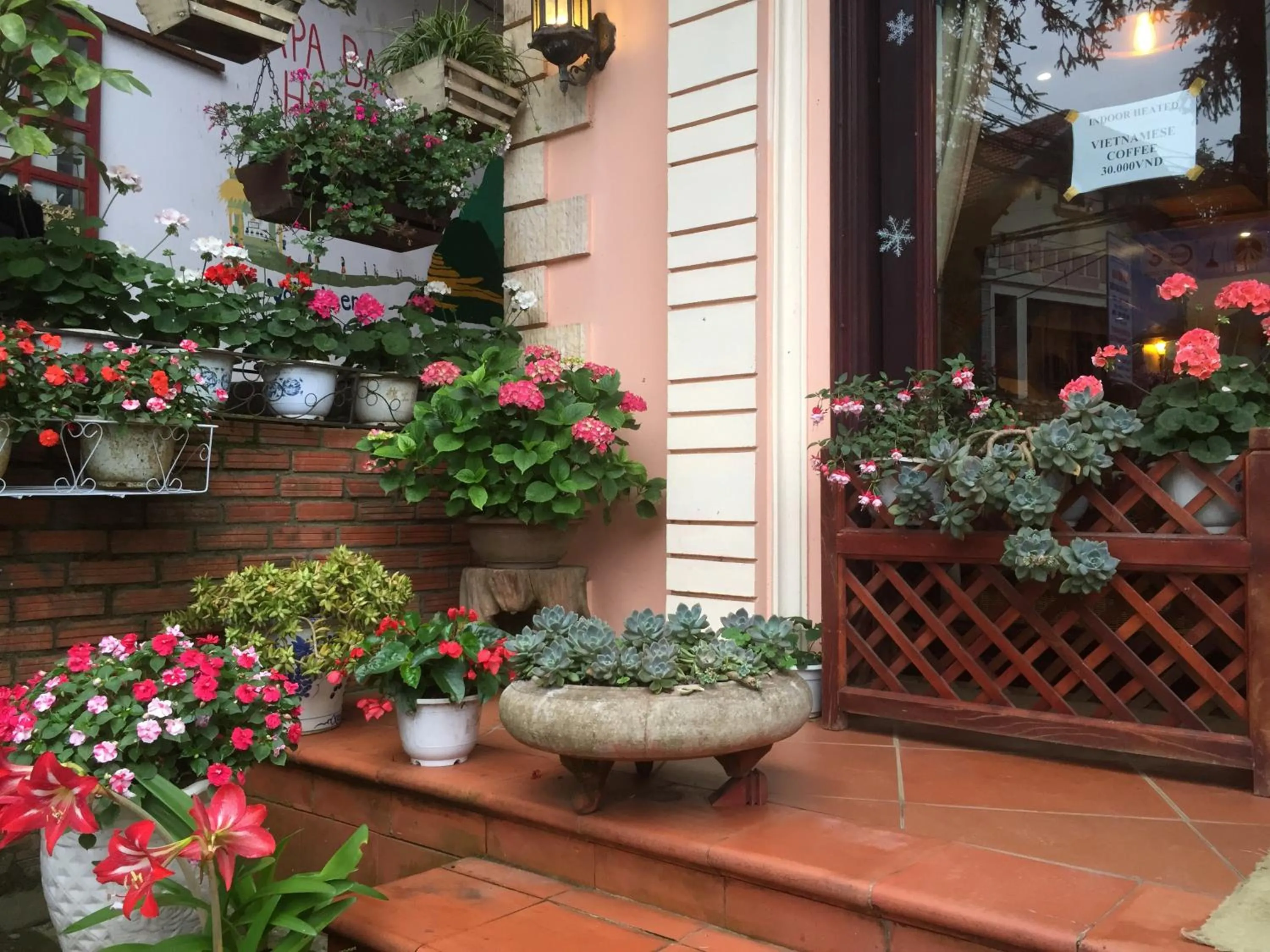 Decorative detail in Thai Binh Sapa Hotel