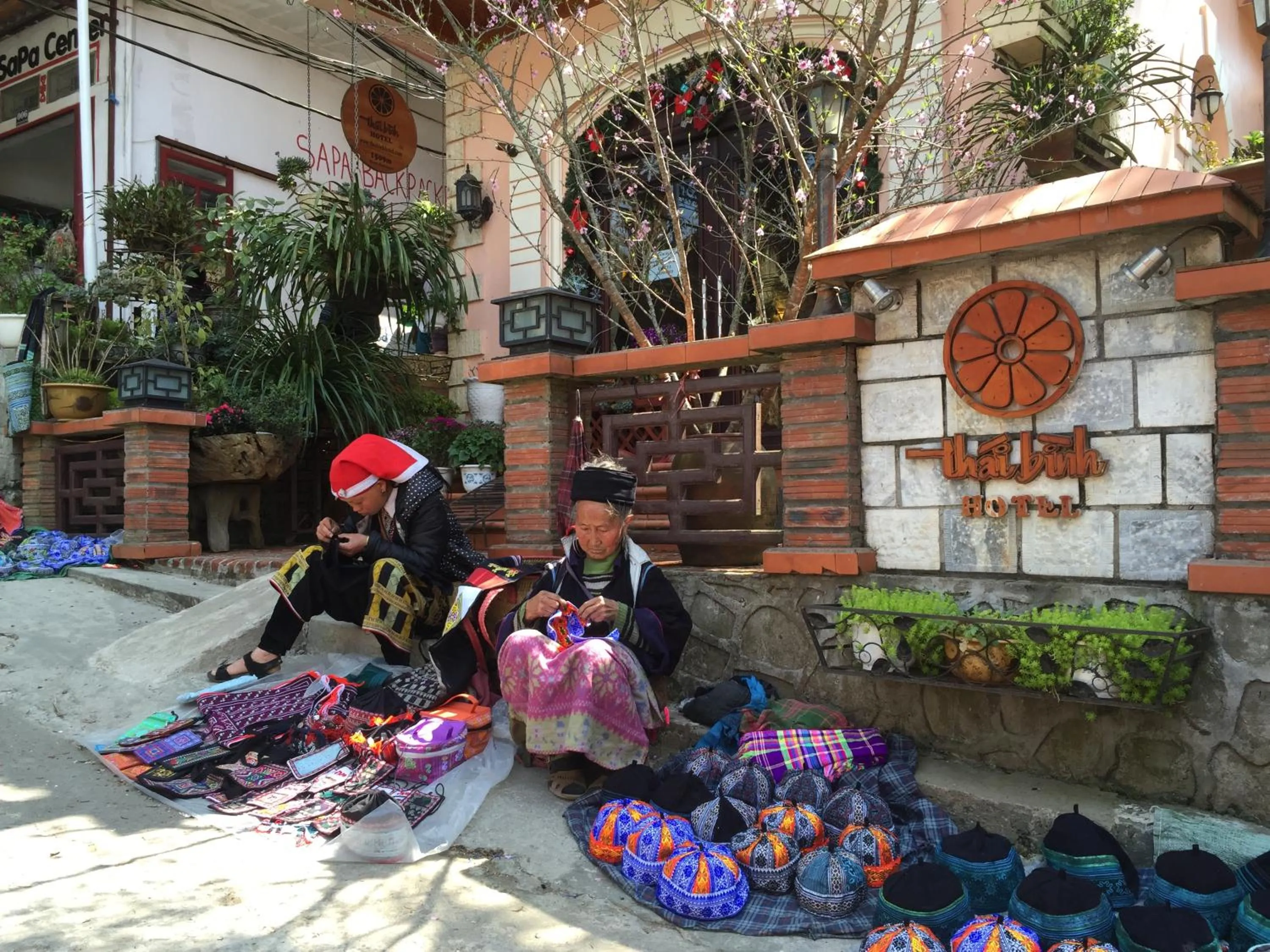 Decorative detail in Thai Binh Sapa Hotel