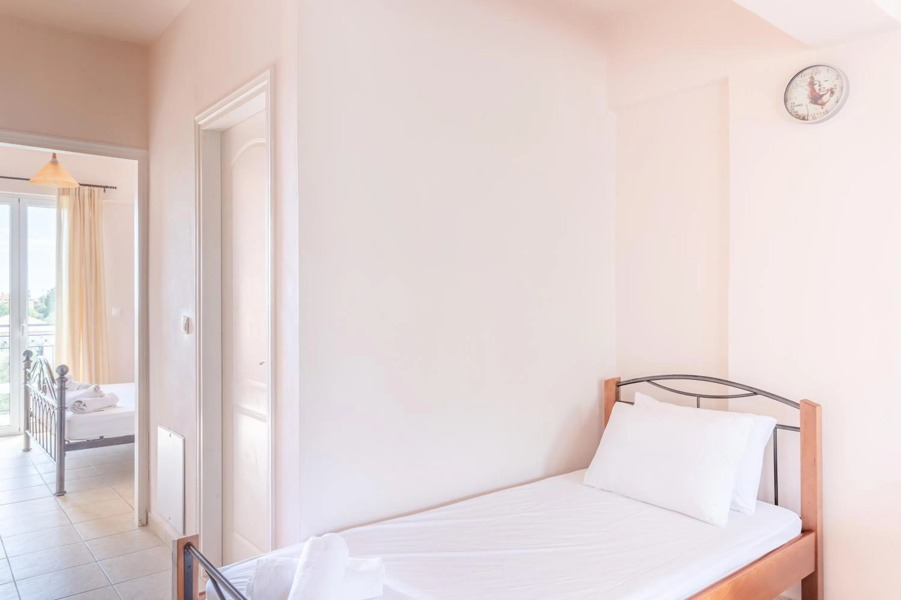 Bed in Hotel Aphrodite