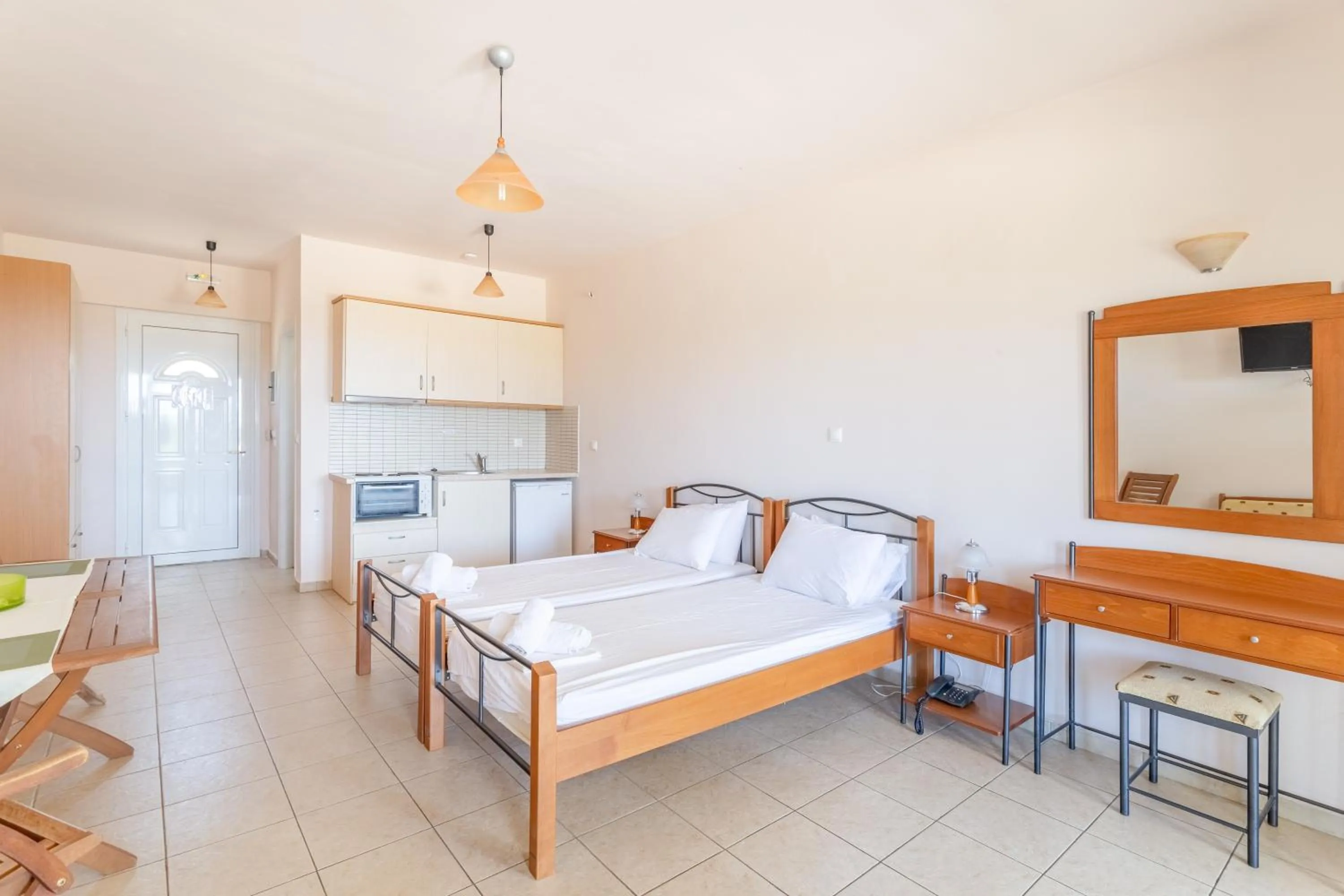 Bed in Hotel Aphrodite