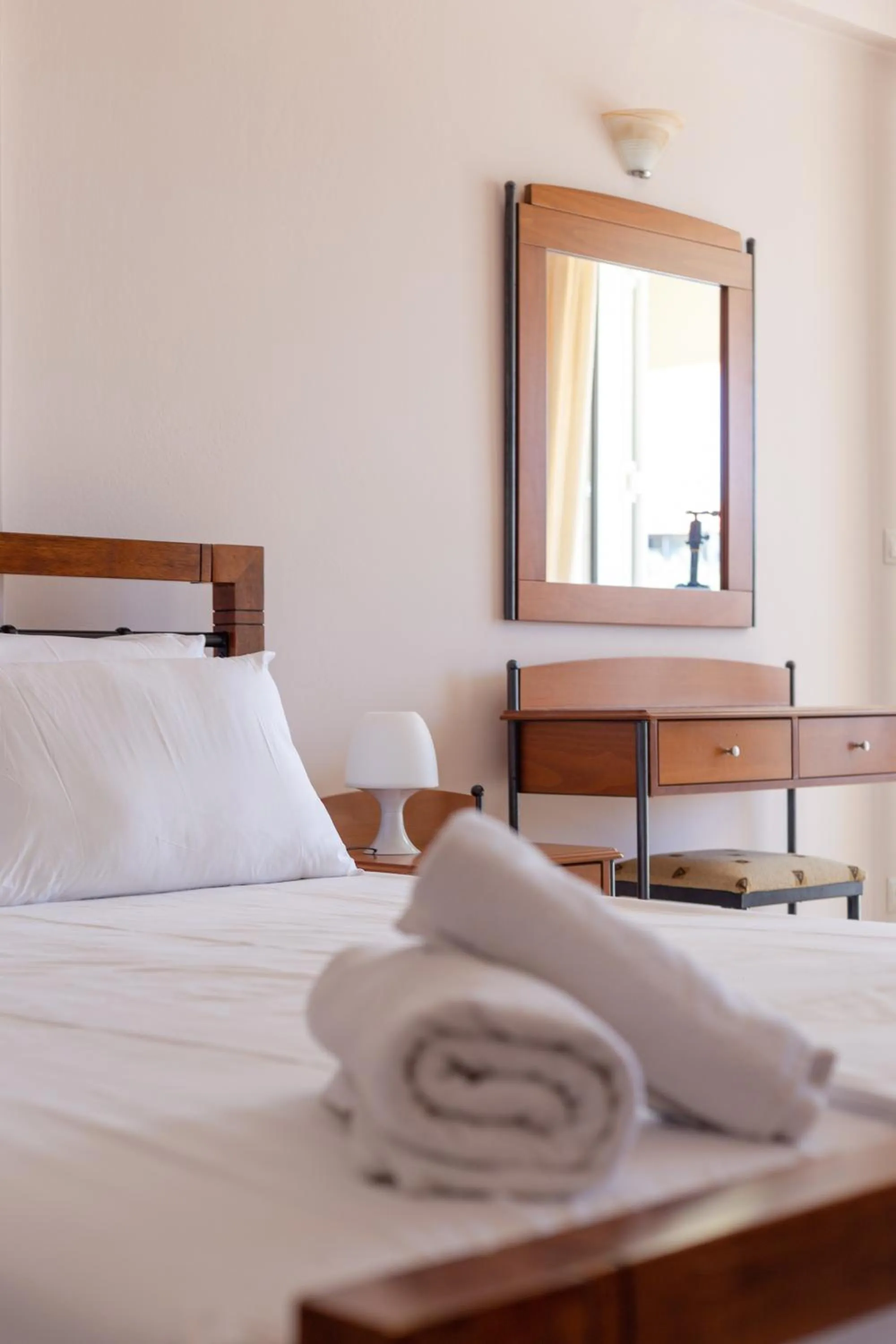 Bed in Hotel Aphrodite