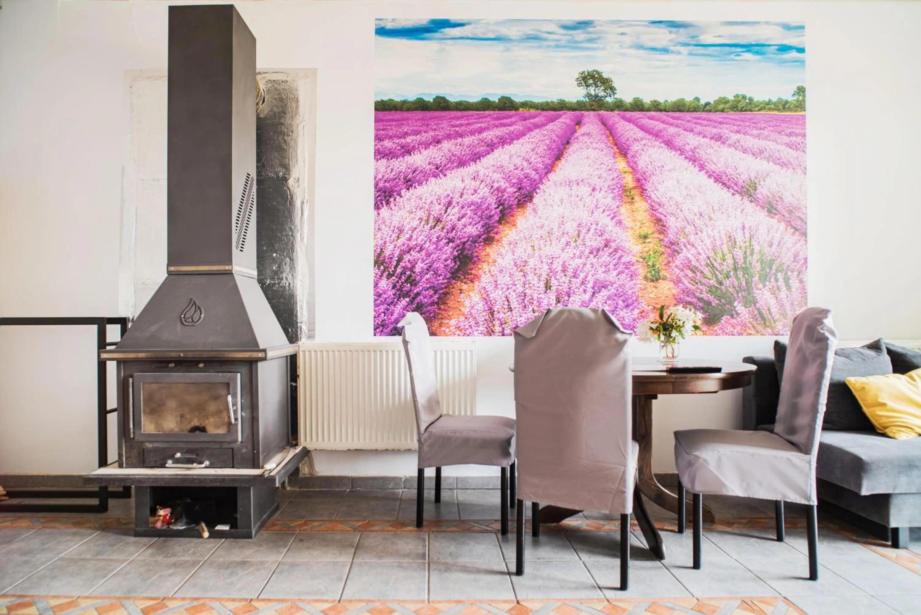 Living room in Lawendowy Dworek