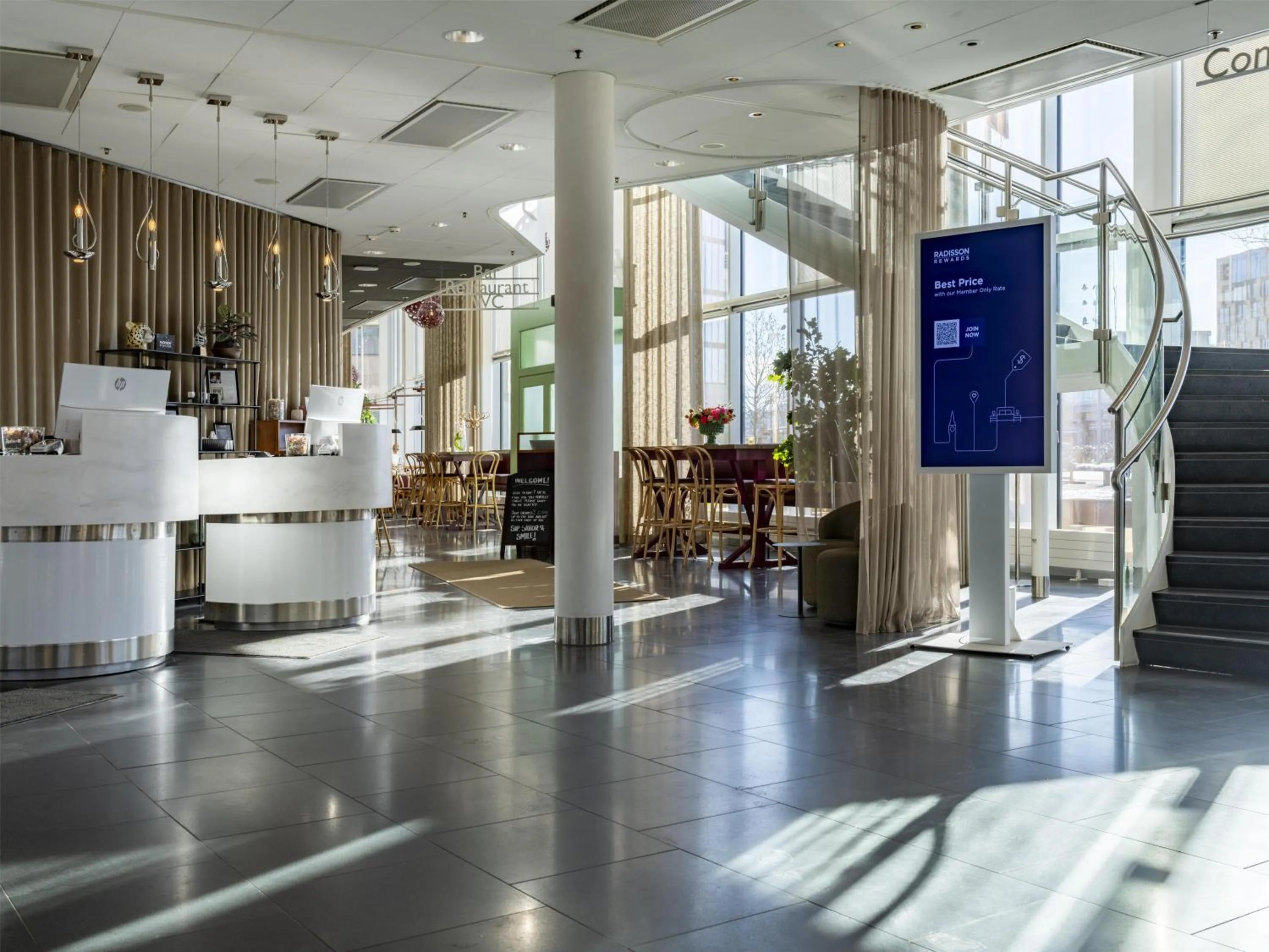 Lobby or reception in Radisson Blu Hotel Uppsala