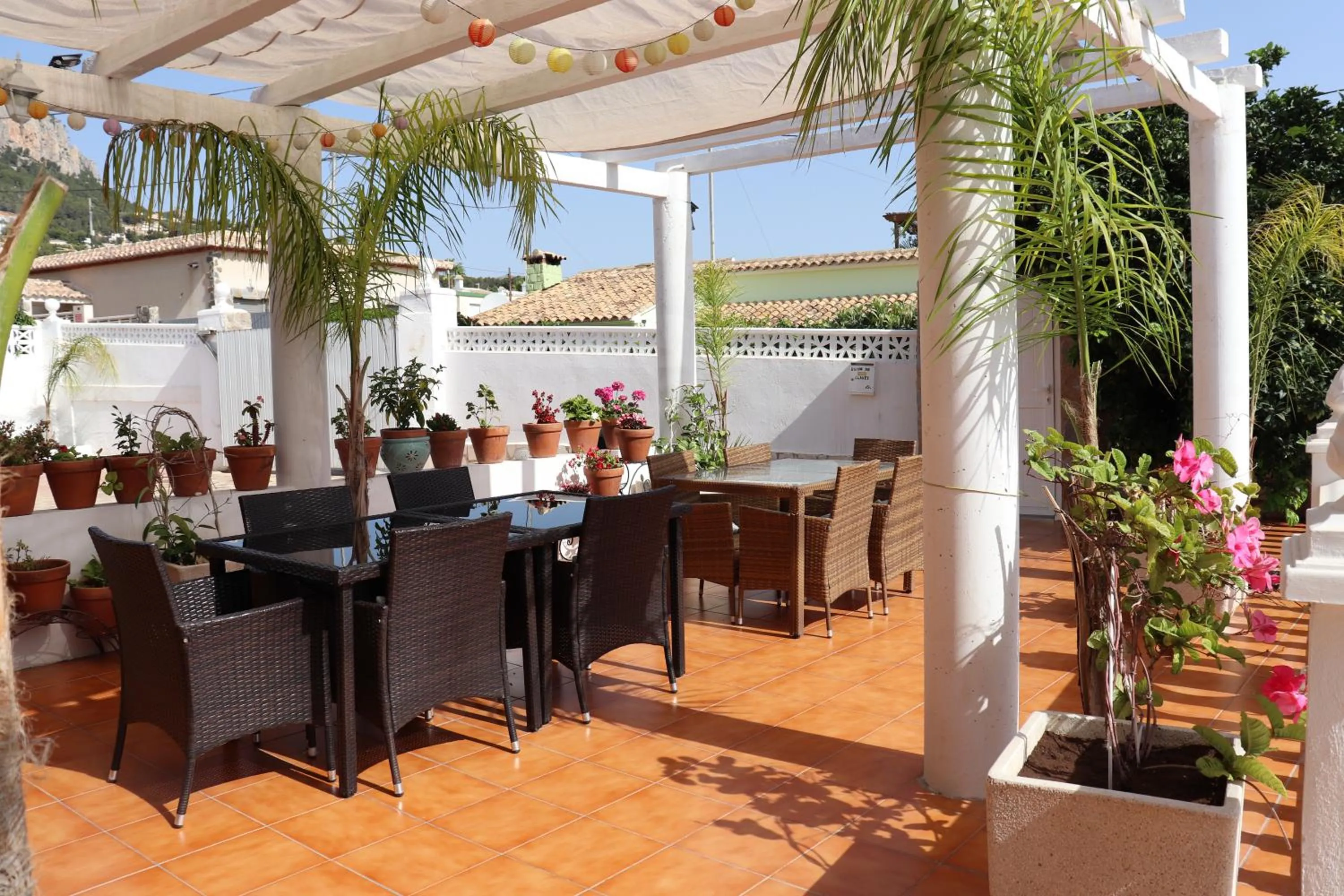 Patio in Hotel Casa Día y Noche