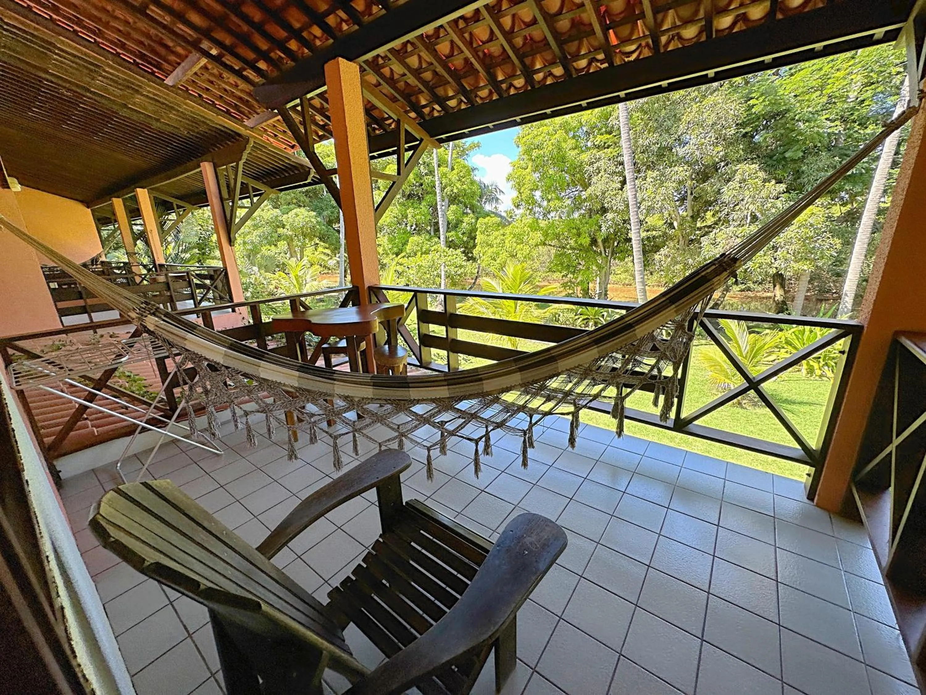 Balcony/Terrace in Eco Pousada Paraíso dos Coqueirais