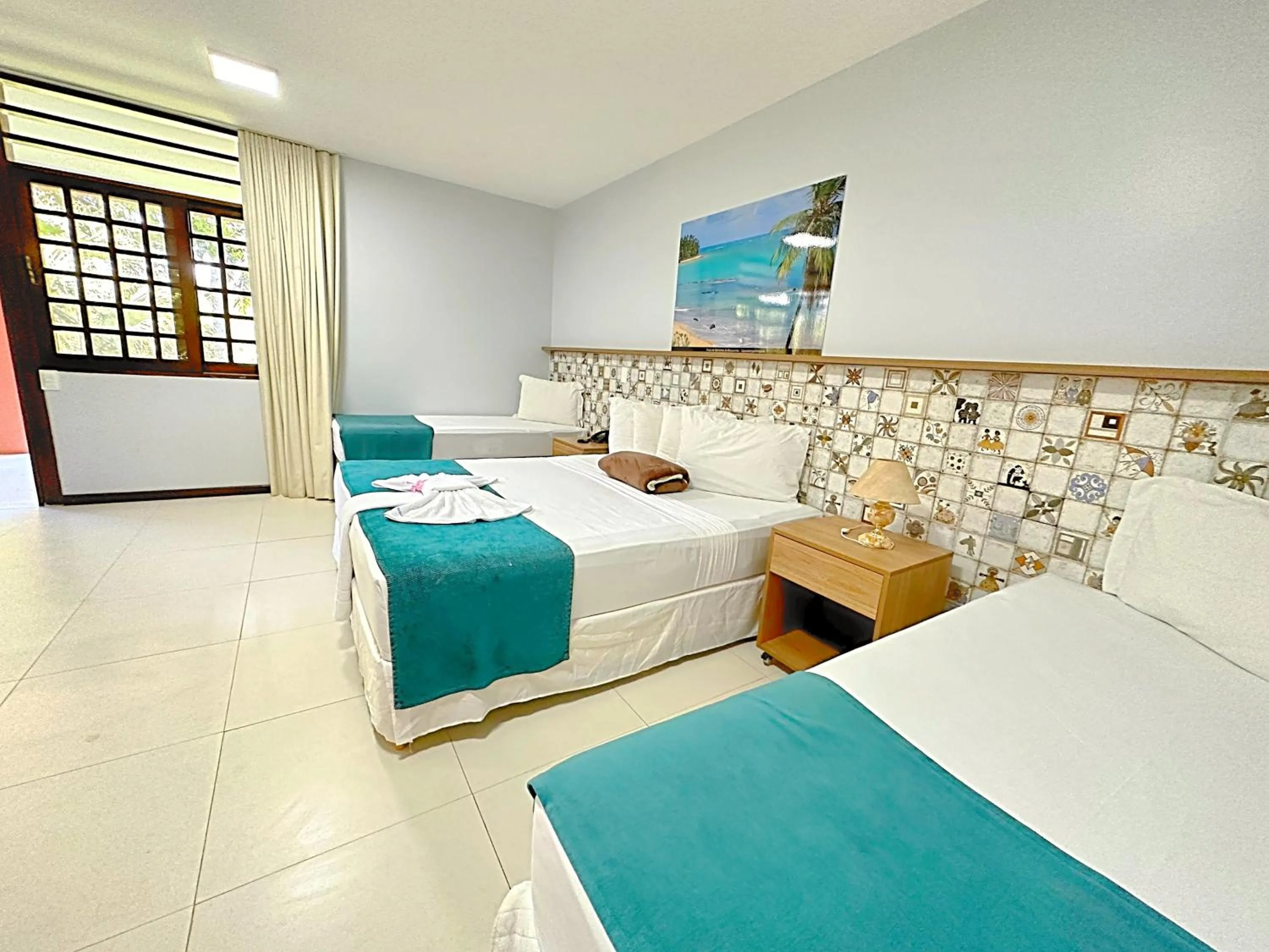 Area and facilities, Bed in Eco Pousada Paraíso dos Coqueirais